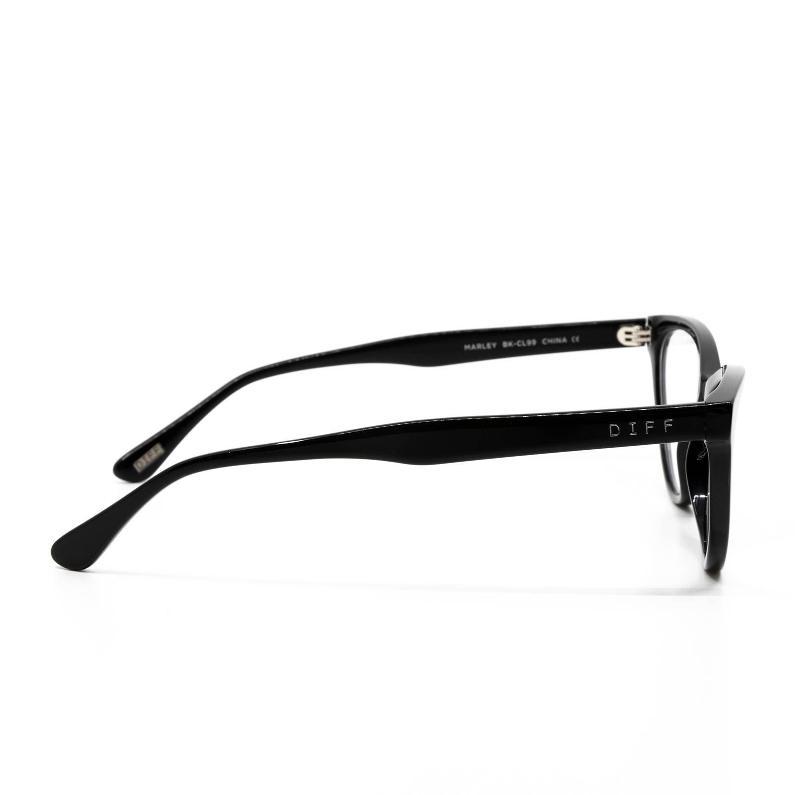 MARLEY - BLACK + BLUE LIGHT TECHNOLOGY CLEAR GLASSES sold by Diff Eyewear product image thumbnail 3