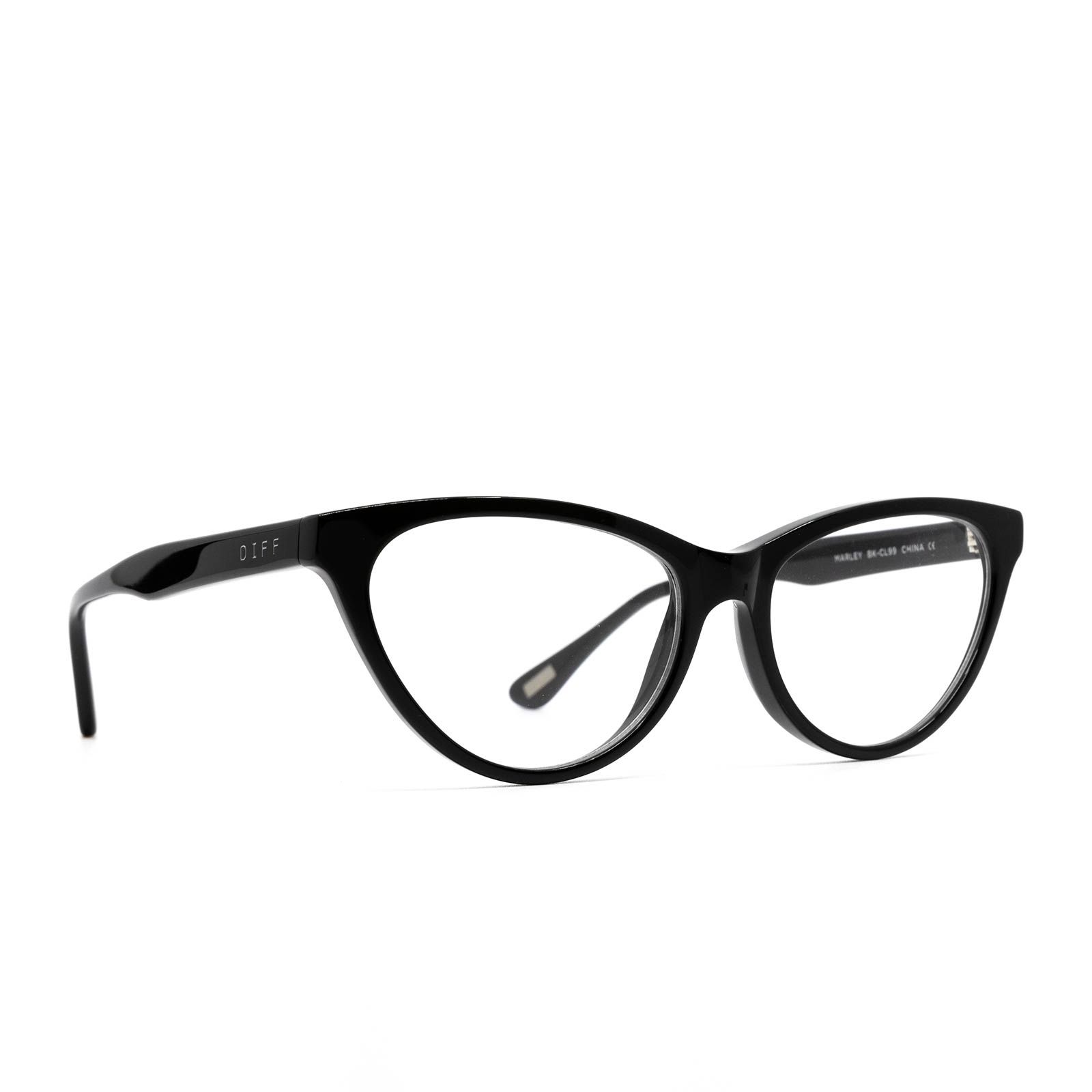 MARLEY - BLACK + BLUE LIGHT TECHNOLOGY CLEAR GLASSES sold by Diff Eyewear product image thumbnail 2