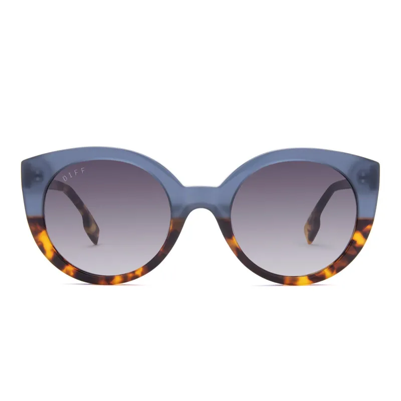 EMMY - SAPPHIRE TERRAIN + GREY GRADIENT SUNGLASSES sold by Diff Eyewear