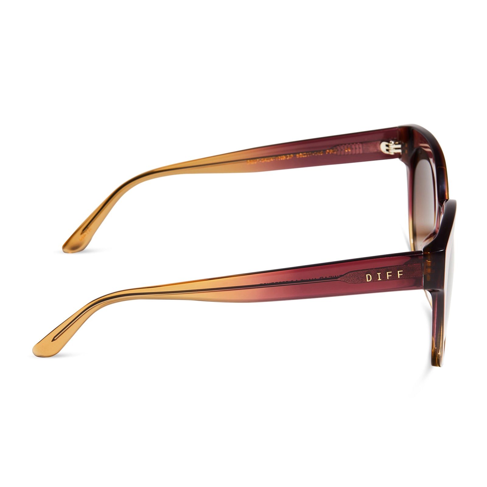 MAYA - CLAYTON + BROWN GRADIENT POLARIZED SUNGLASSES sold by Diff Eyewear product image thumbnail 3