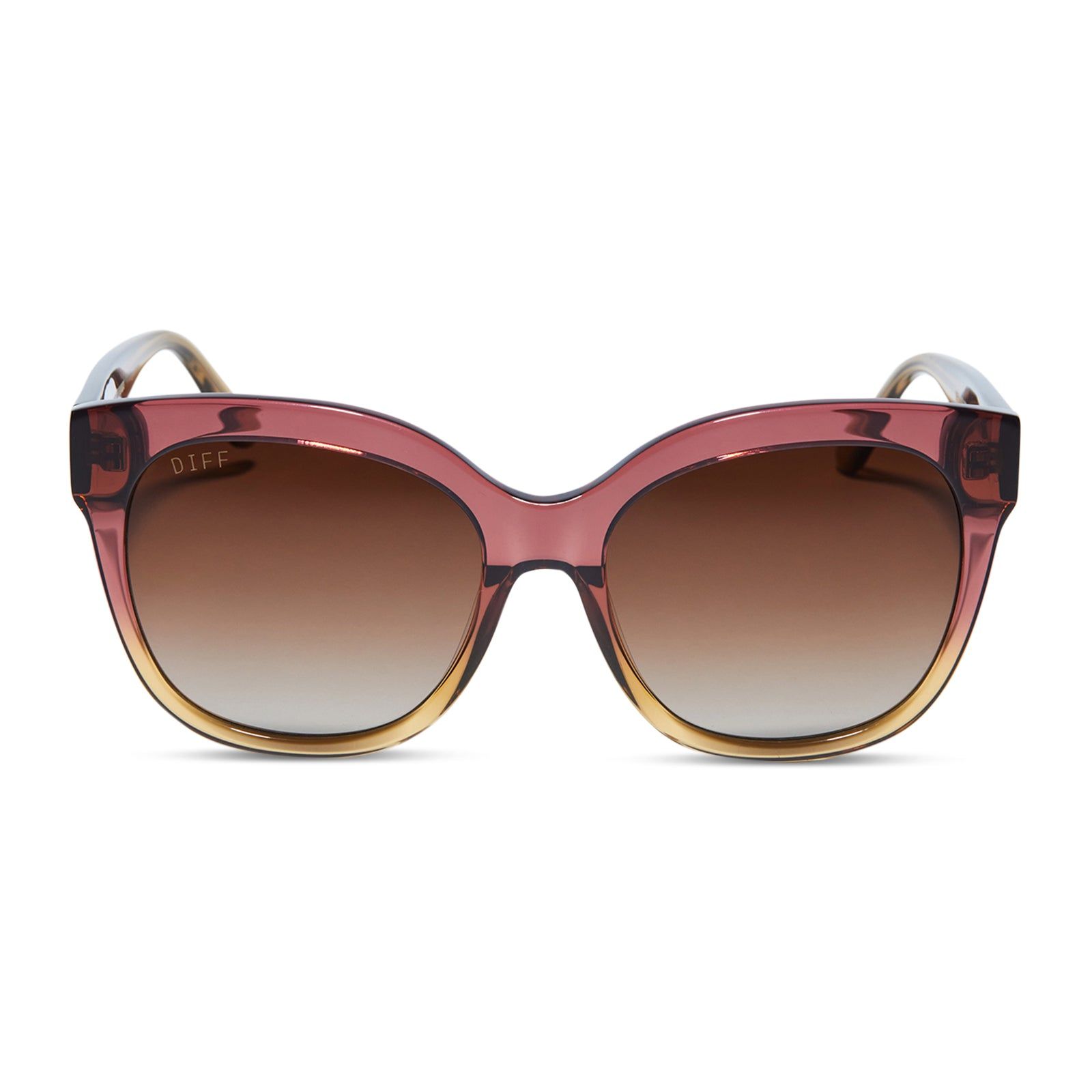 MAYA - CLAYTON + BROWN GRADIENT POLARIZED SUNGLASSES sold by Diff Eyewear