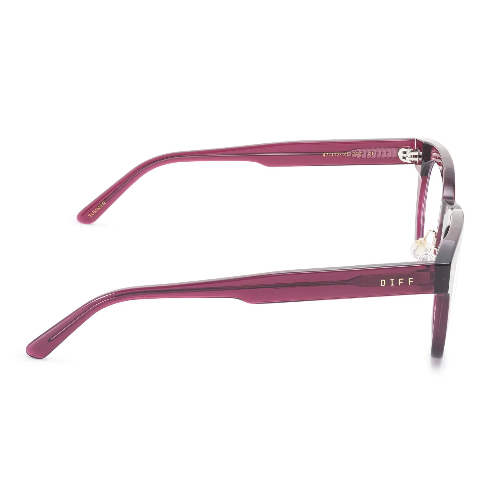 SUMMER - UMBRIA CRYSTAL + BLUE LIGHT GLASSES sold by Diff Eyewear product image thumbnail 4