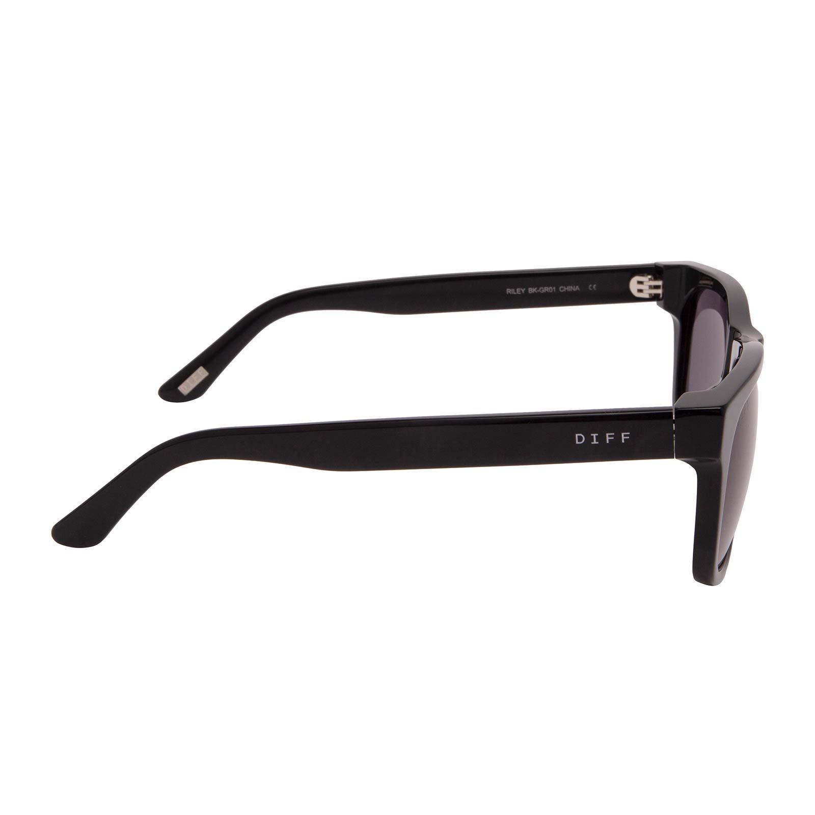 RILEY - BLACK + GREY SUNGLASSES sold by Diff Eyewear product image thumbnail 3