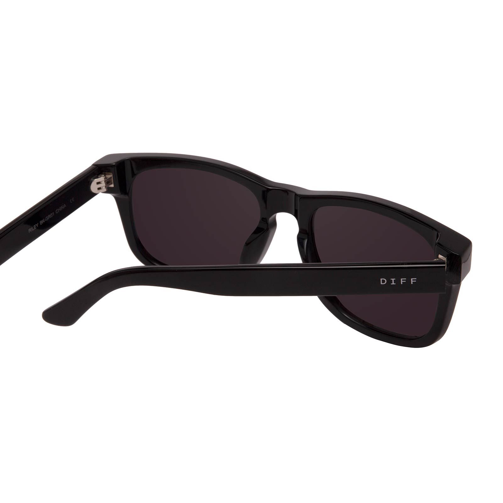 RILEY - BLACK + GREY SUNGLASSES sold by Diff Eyewear product image thumbnail 7