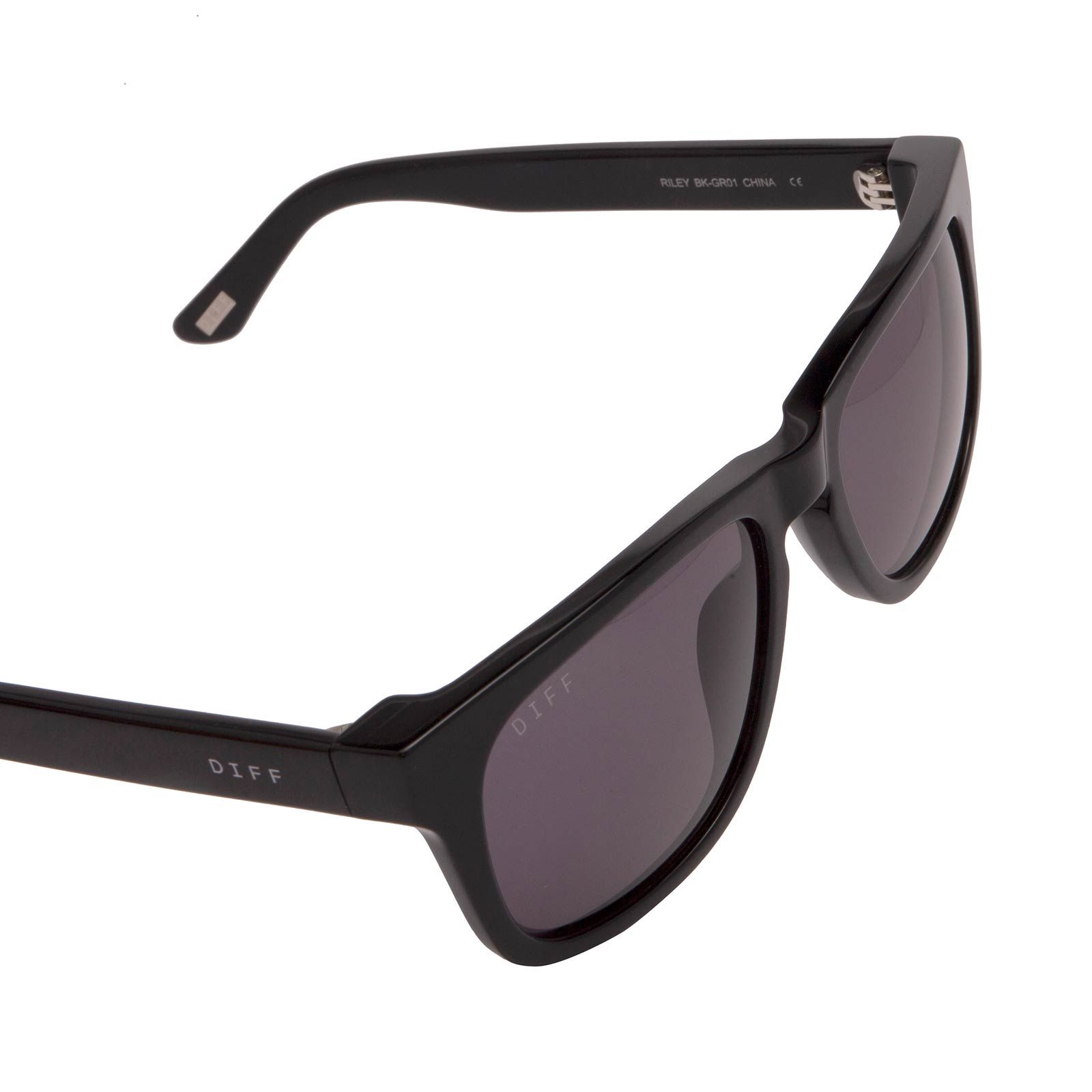 RILEY - BLACK + GREY SUNGLASSES sold by Diff Eyewear product image thumbnail 5