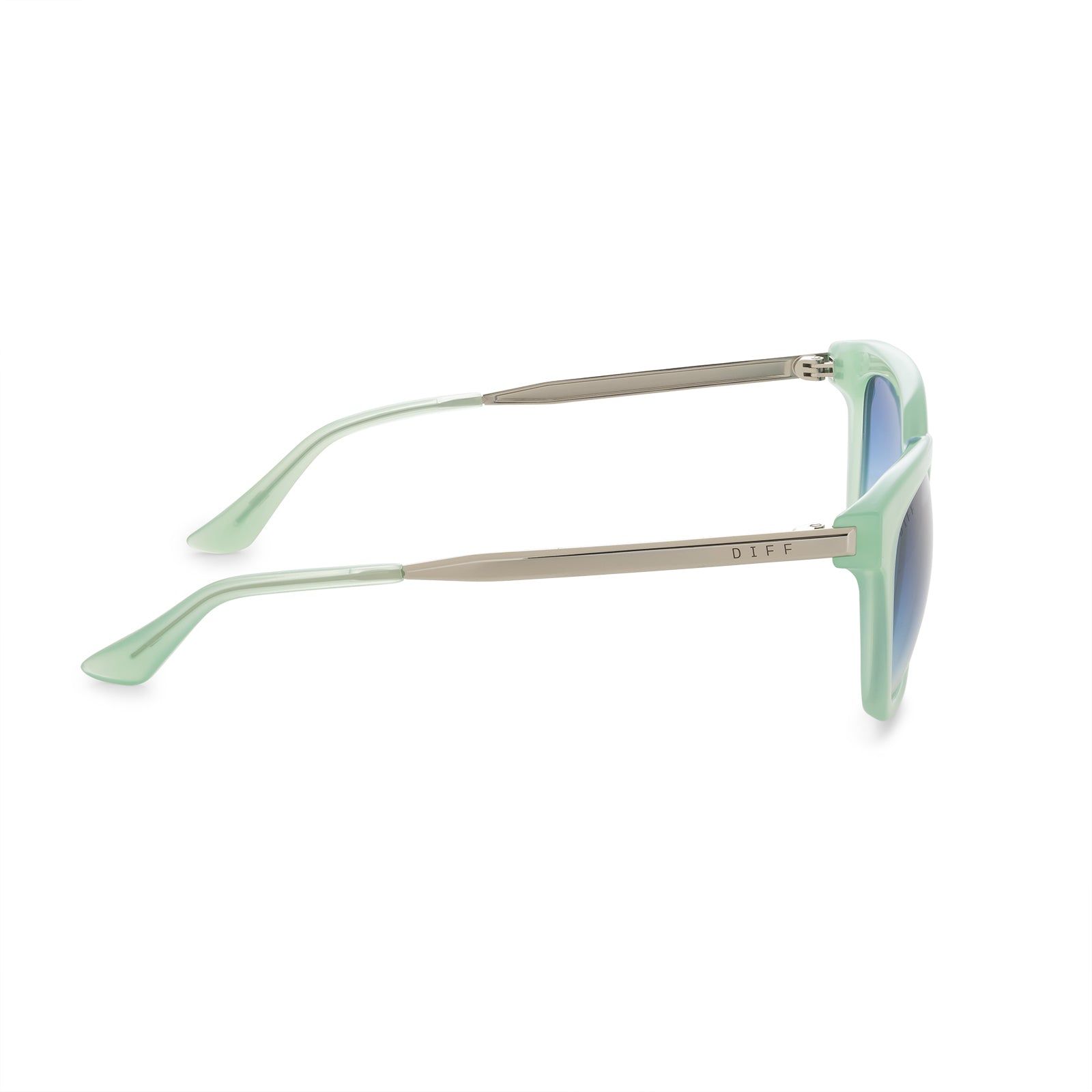 BELLA - SEAFOAM + AEGEAN BLUE GRADIENT SUNGLASSES sold by Diff Eyewear product image thumbnail 4