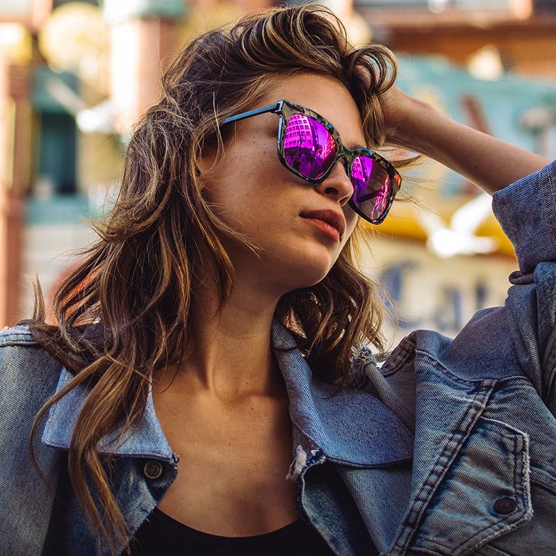 BELLA - GREY FADE + PURPLE MIRROR + POLARIZED sold by Diff Eyewear product image thumbnail 8