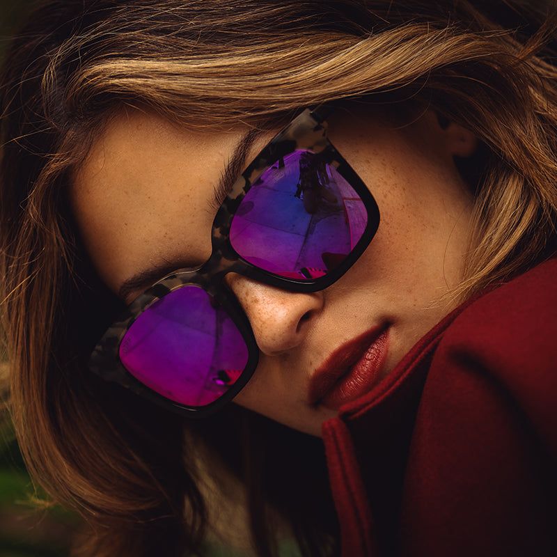 BELLA - GREY FADE + PURPLE MIRROR + POLARIZED sold by Diff Eyewear product image thumbnail 6