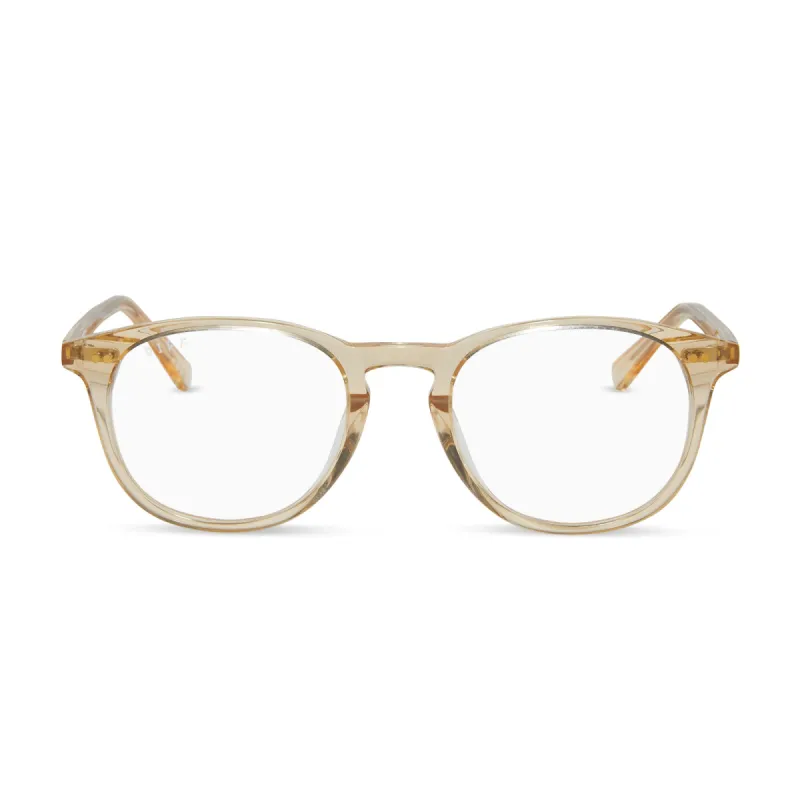 JAXSON - HONEY CRYSTAL + PRESCRIPTION GLASSES sold by Diff Eyewear