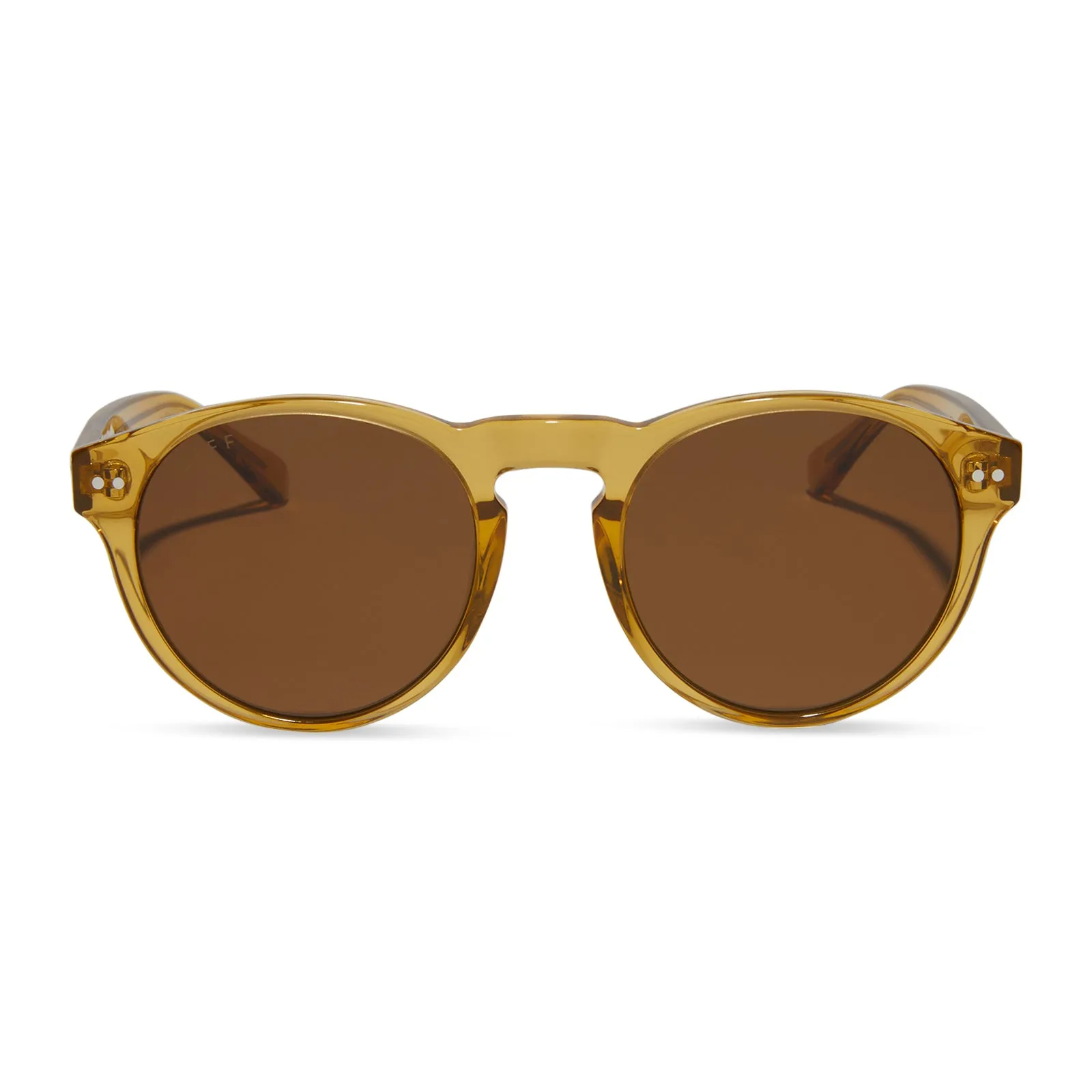 CODY - CITRINE CRYSTAL + BROWN + POLARIZED SUNGLASSES sold by Diff Eyewear