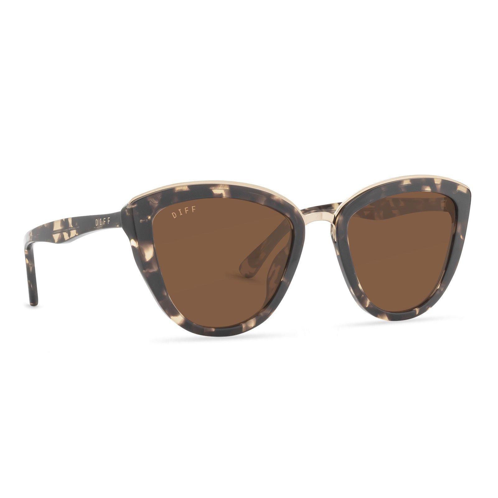 ROSE - ESPRESSO TORTOISE + BROWN SUNGLASSES sold by Diff Eyewear product image thumbnail 2