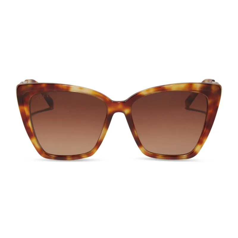 BECKY II - SOLSTICE TORTOISE + BROWN GRADIENT SUNGLASSES sold by Diff Eyewear