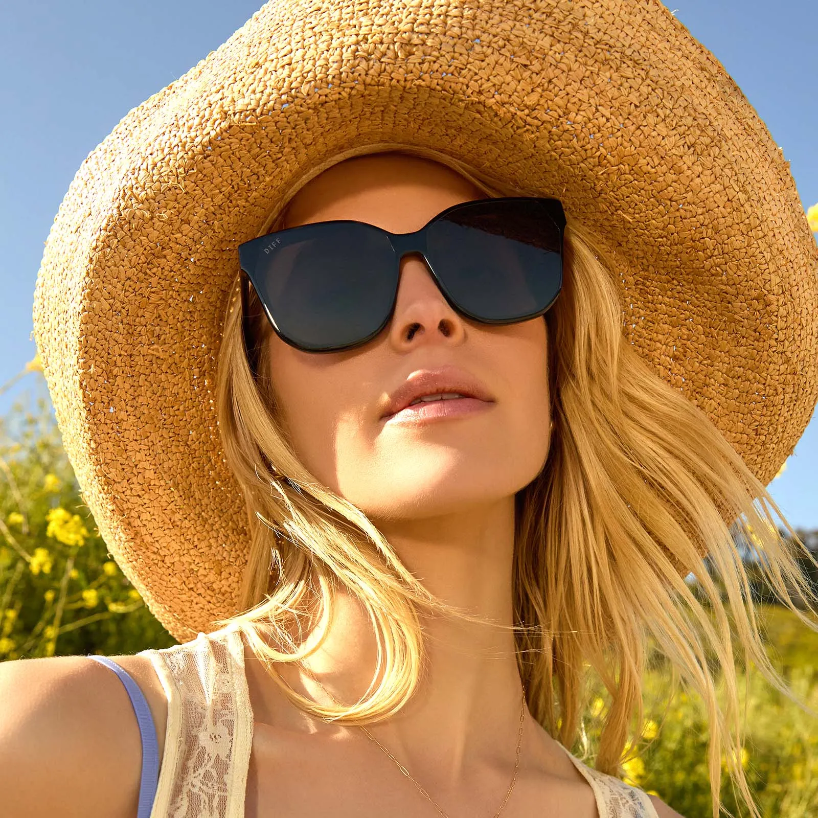 GIA - BLACK + GREY SUNGLASSES sold by Diff Eyewear product image thumbnail 4