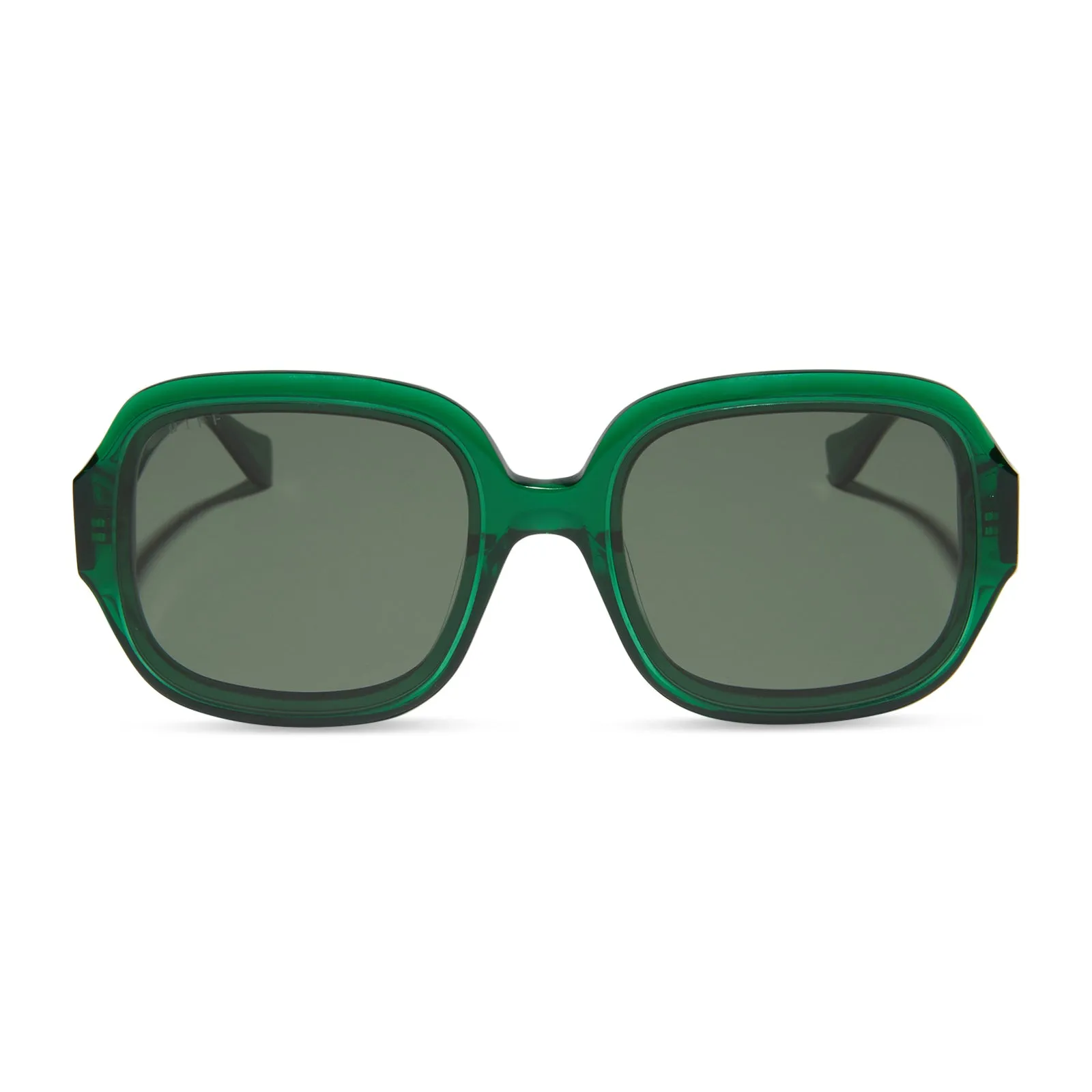 SERAPHINA - PALM GREEN CRYSTAL + G15 SUNGLASSES sold by Diff Eyewear