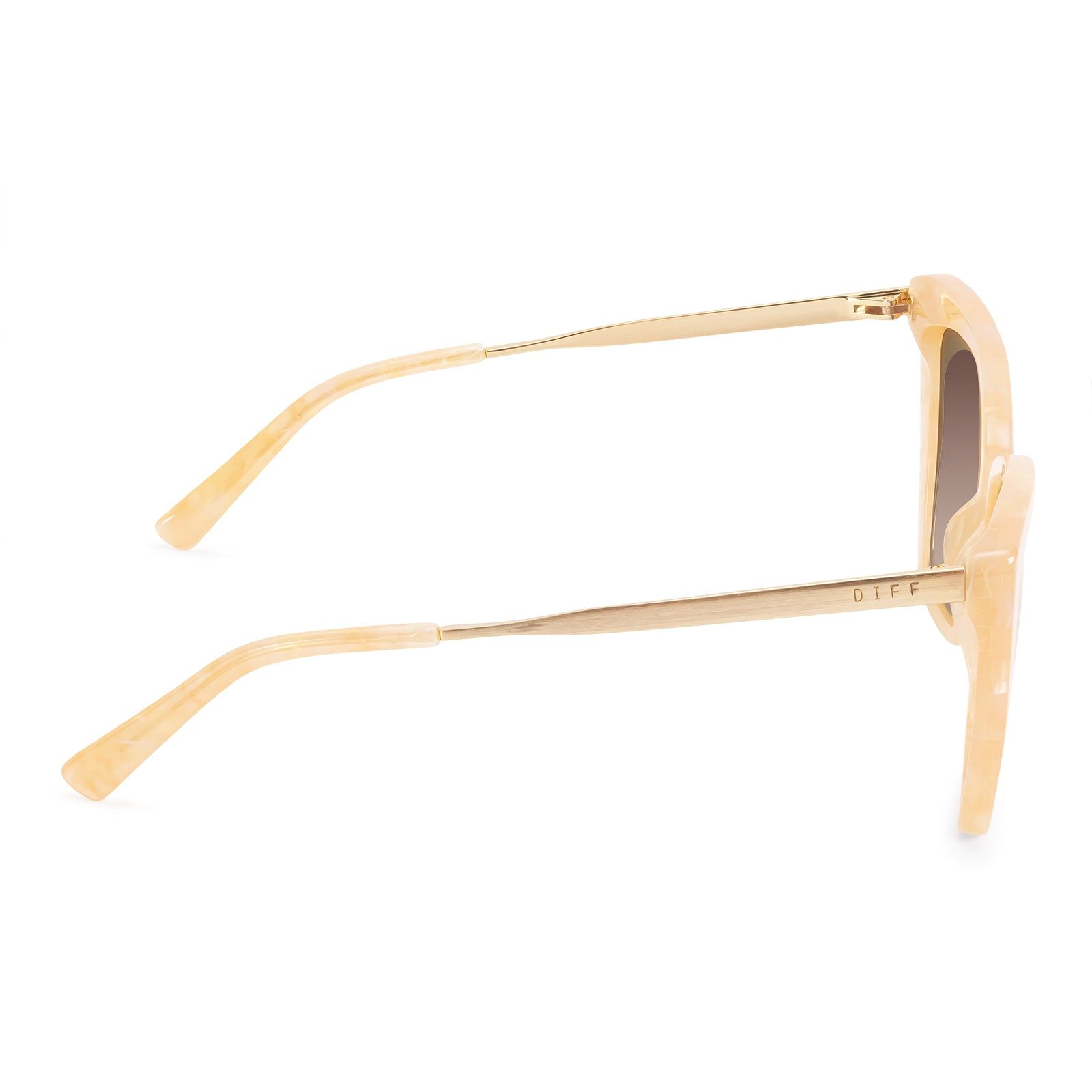 BECKY IV - CITRINE PEARL + BROWN GRADIENT + POLARIZED SUNGLASSES sold by Diff Eyewear product image thumbnail 4