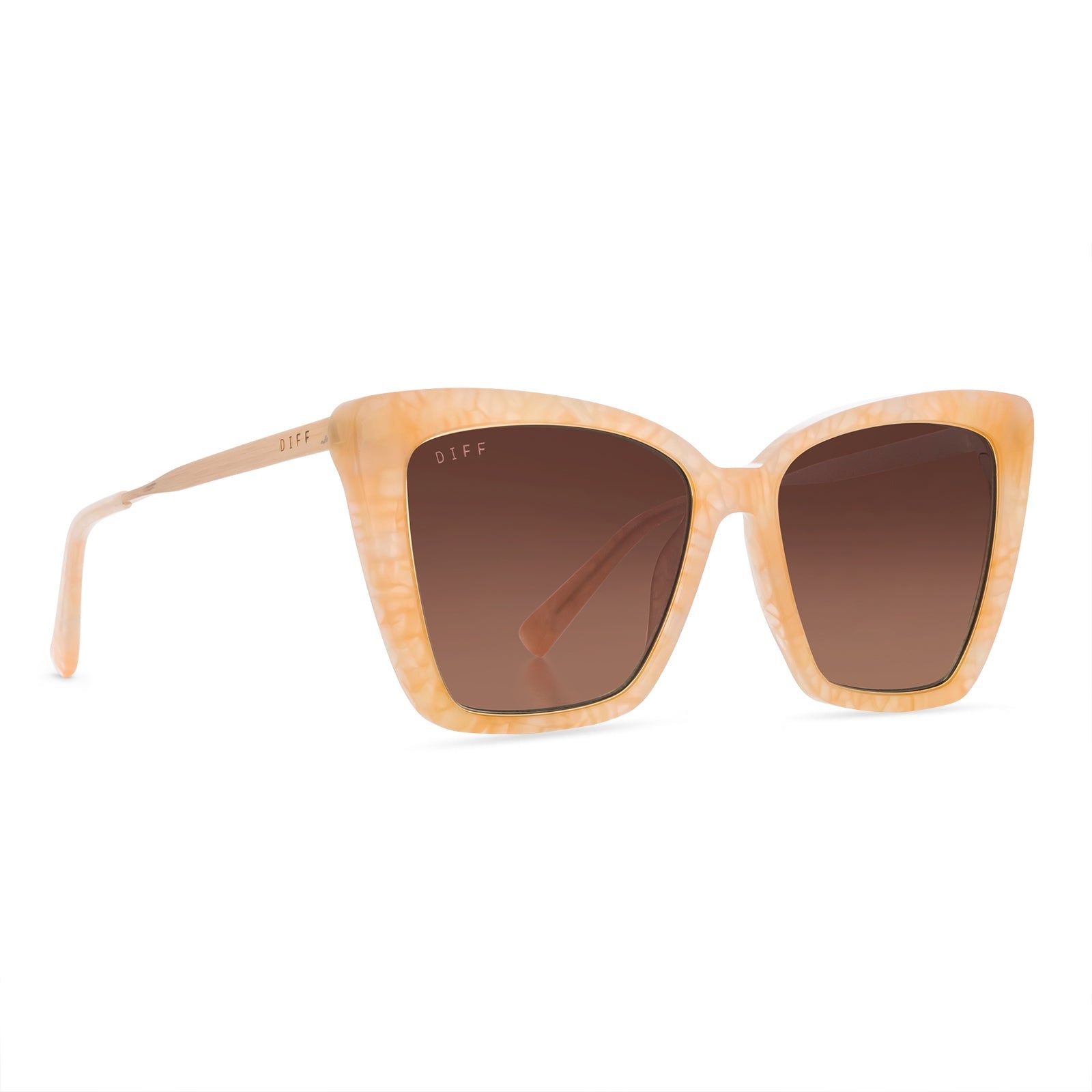 BECKY IV - CITRINE PEARL + BROWN GRADIENT + POLARIZED SUNGLASSES sold by Diff Eyewear product image thumbnail 2
