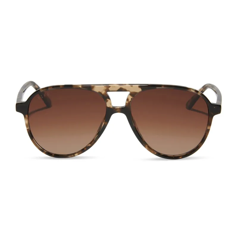TOSCA II - ESPRESSO TORTOISE + BROWN GRADIENT + POLARIZED SUNGLASSES sold by Diff Eyewear