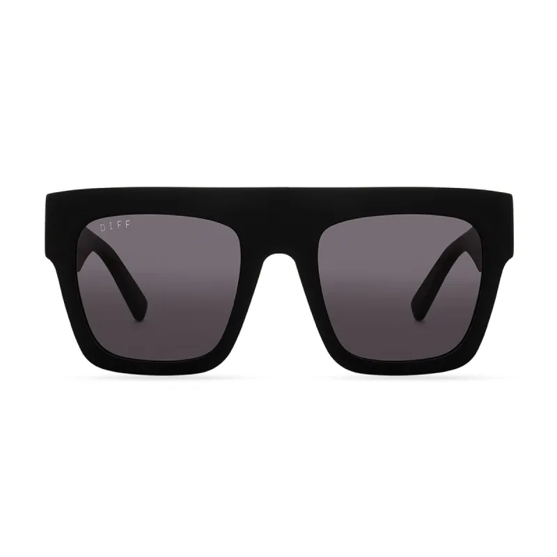 KYLEN - MATTE BLACK + GREY SUNGLASSES sold by Diff Eyewear