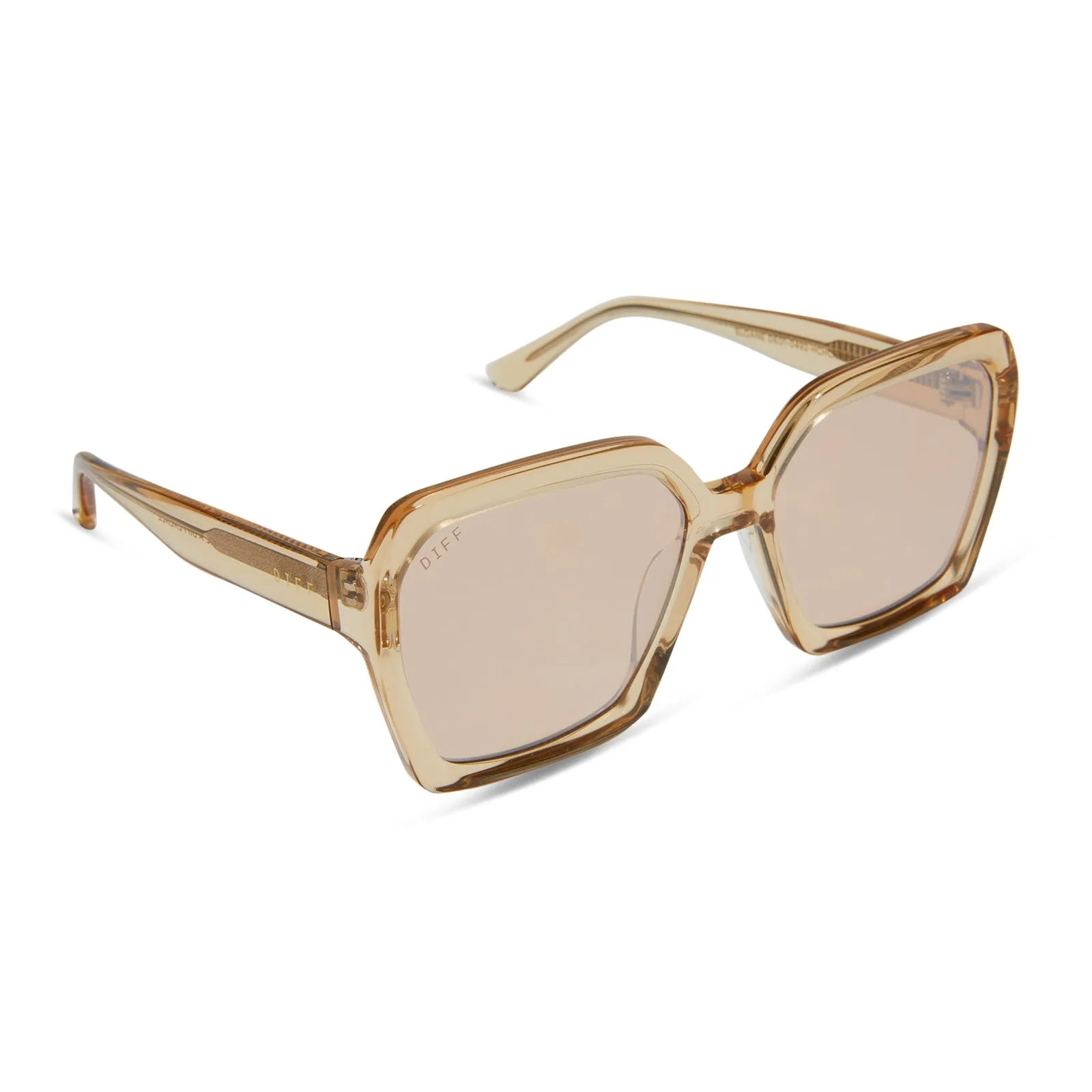 SLOANE - HONEY CRYSTAL + HONEY CRYSTAL FLASH SUNGLASSES sold by Diff Eyewear product image thumbnail 2