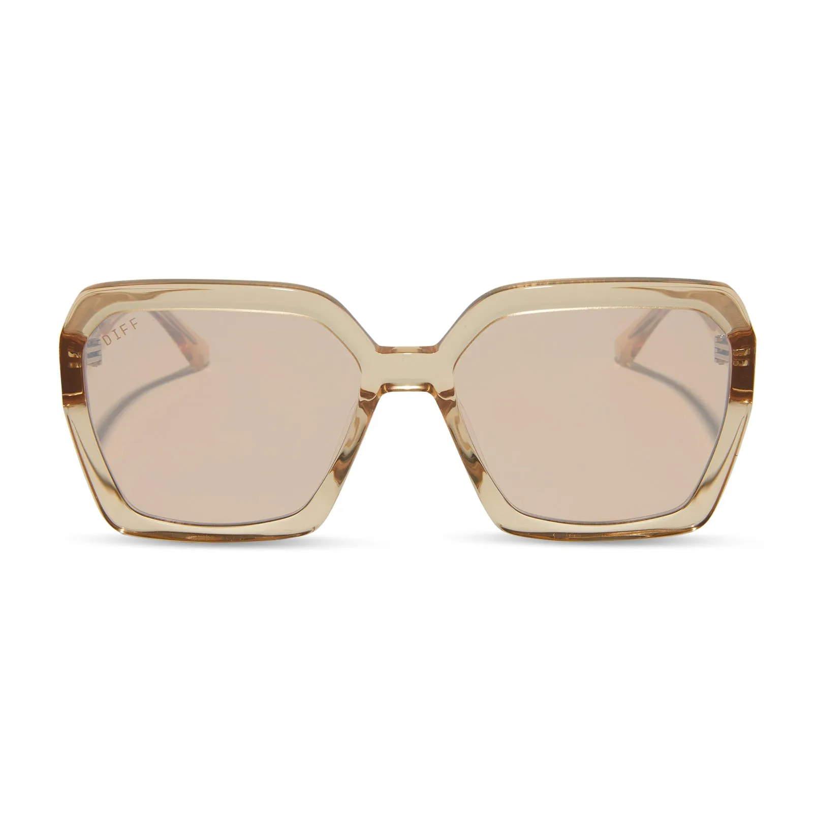 SLOANE - HONEY CRYSTAL + HONEY CRYSTAL FLASH SUNGLASSES sold by Diff Eyewear