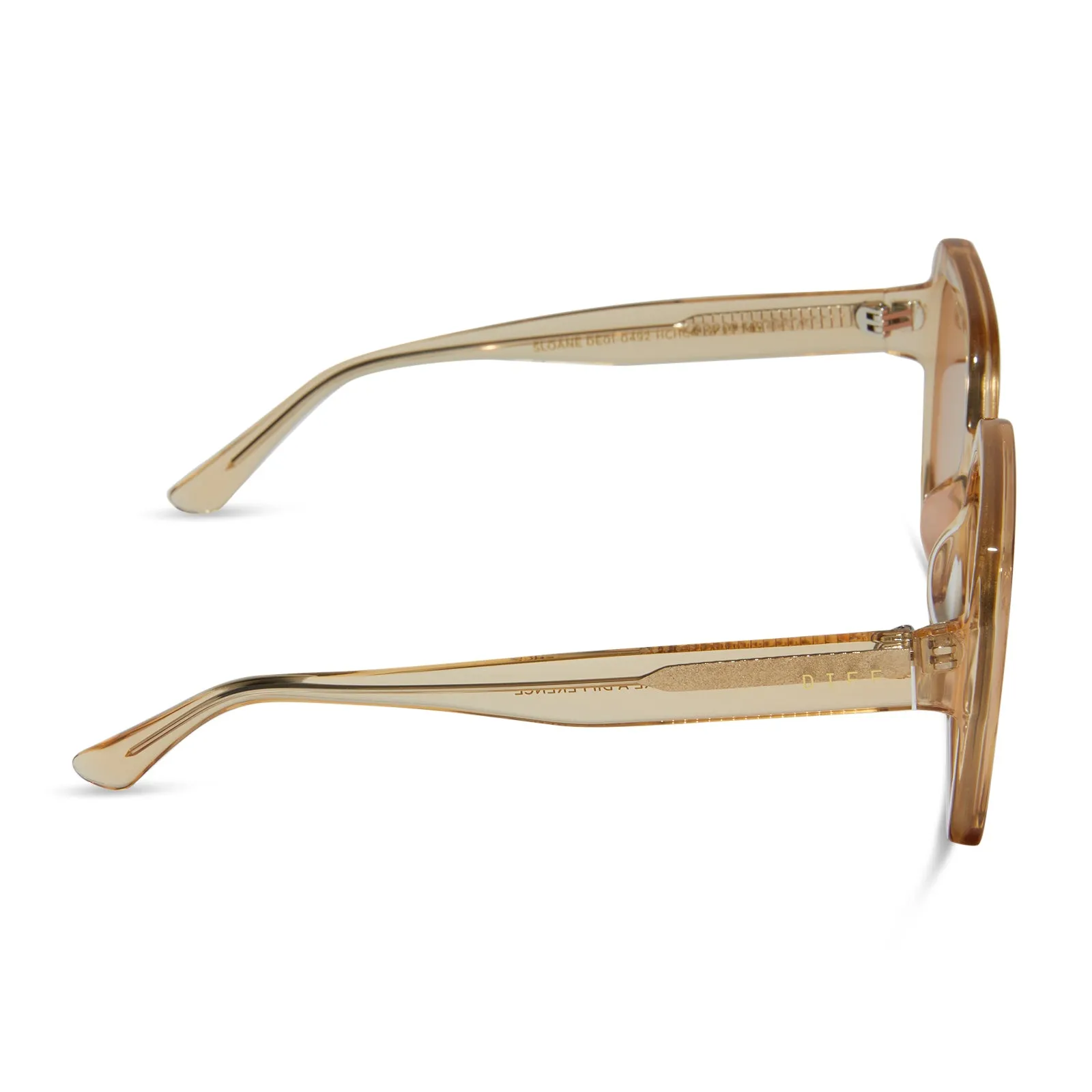 SLOANE - HONEY CRYSTAL + HONEY CRYSTAL FLASH SUNGLASSES sold by Diff Eyewear product image thumbnail 3