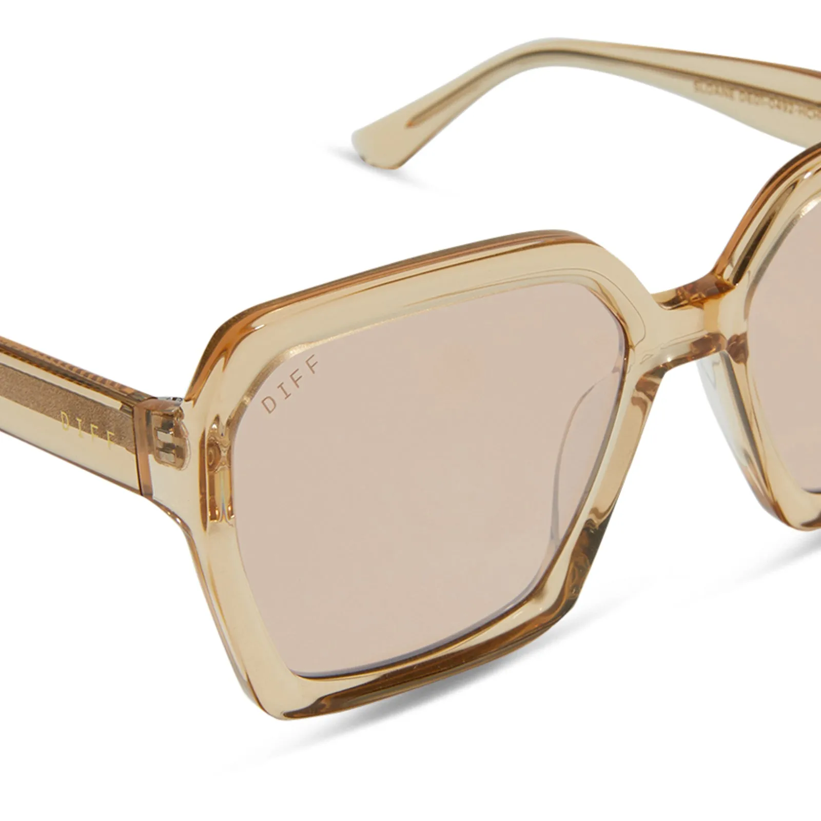SLOANE - HONEY CRYSTAL + HONEY CRYSTAL FLASH SUNGLASSES sold by Diff Eyewear product image thumbnail 4