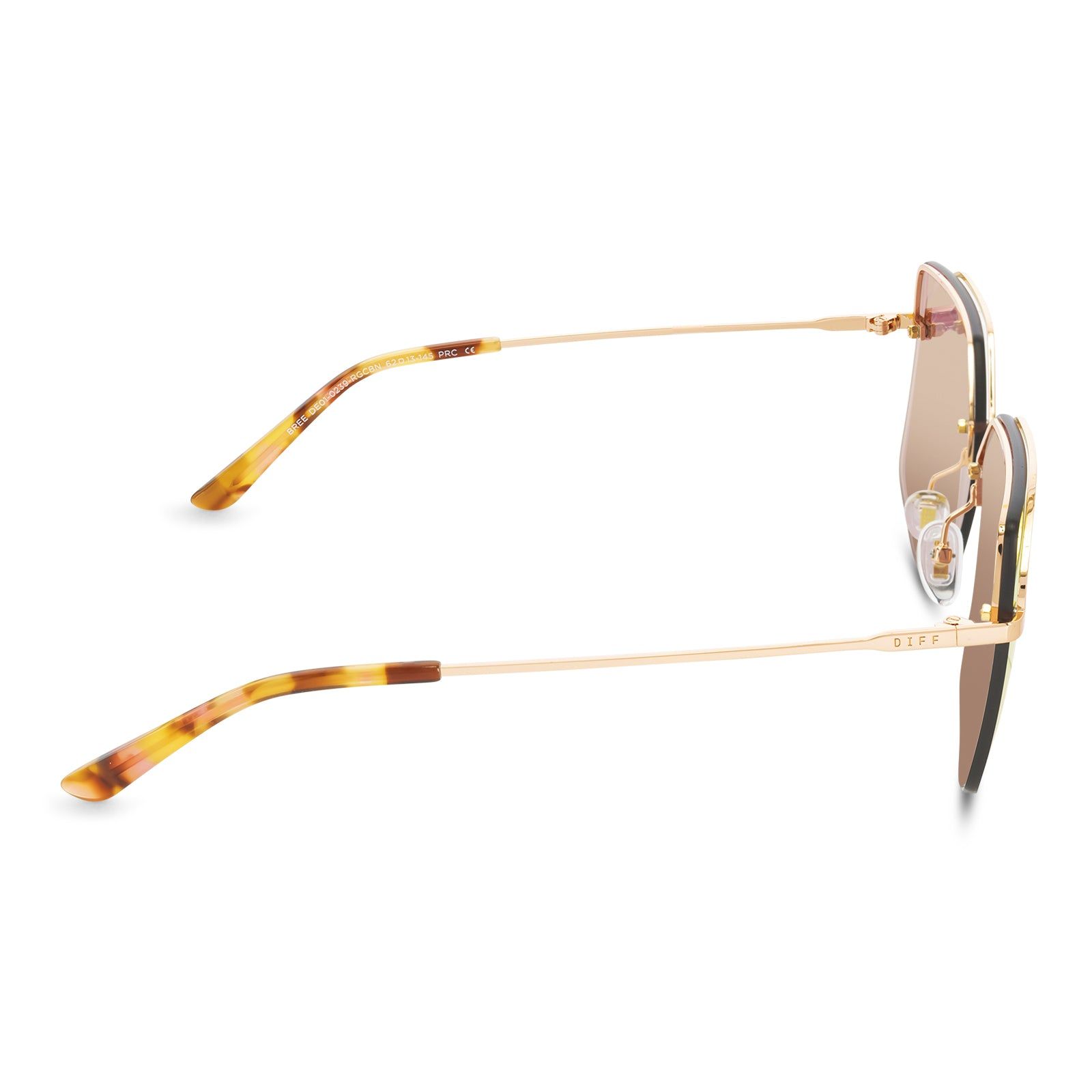 BREE - ROSE GOLD + CHERRY BLOSSOM MIRROR SUNGLASSES sold by Diff Eyewear product image thumbnail 4