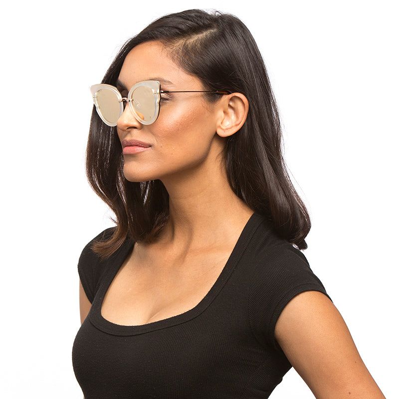 DELILAH - ROSE GOLD + ROSE GOLD MIRROR SUNGLASSES sold by Diff Eyewear product image thumbnail 6