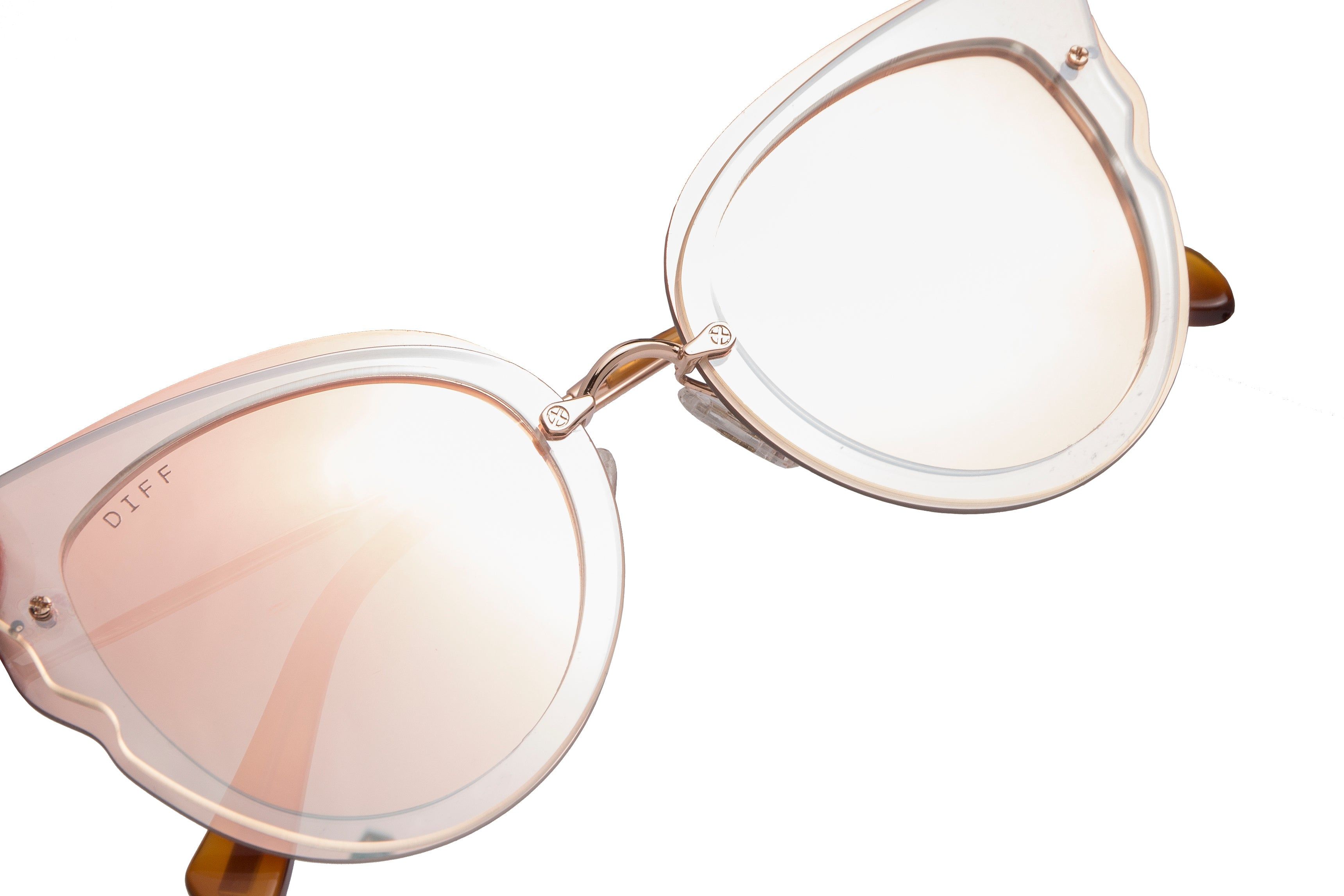 DELILAH - ROSE GOLD + ROSE GOLD MIRROR SUNGLASSES sold by Diff Eyewear product image thumbnail 4