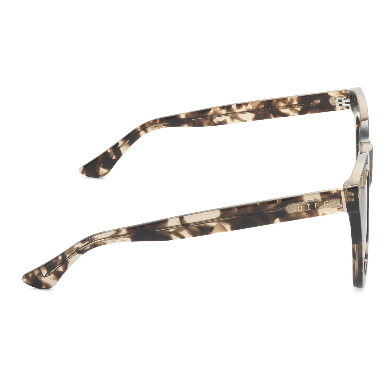 KAIA - ESPRESSO TORTOISE + GREY + POLARIZED SUNGLASSES sold by Diff Eyewear product image thumbnail 4
