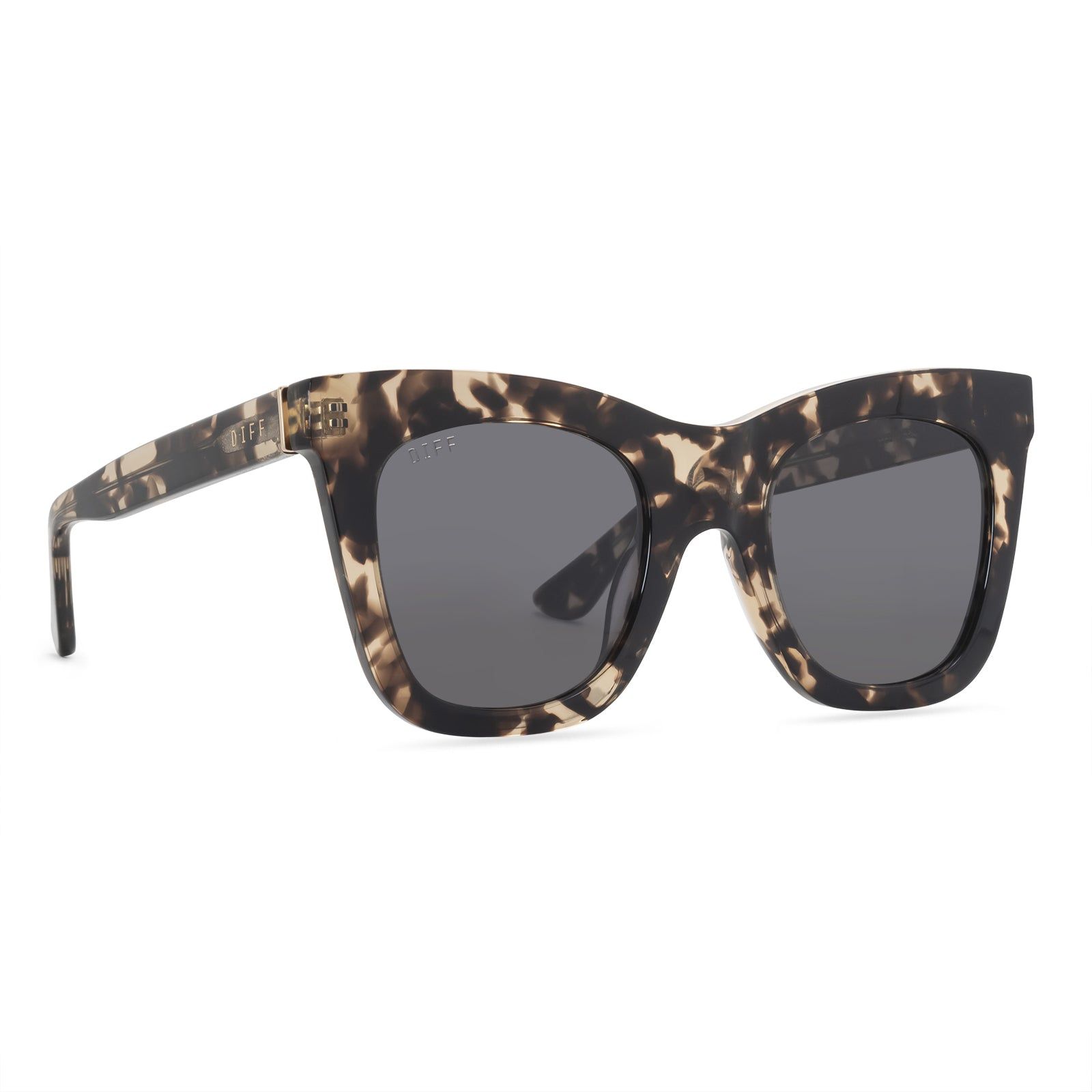 KAIA - ESPRESSO TORTOISE + GREY + POLARIZED SUNGLASSES sold by Diff Eyewear product image thumbnail 2