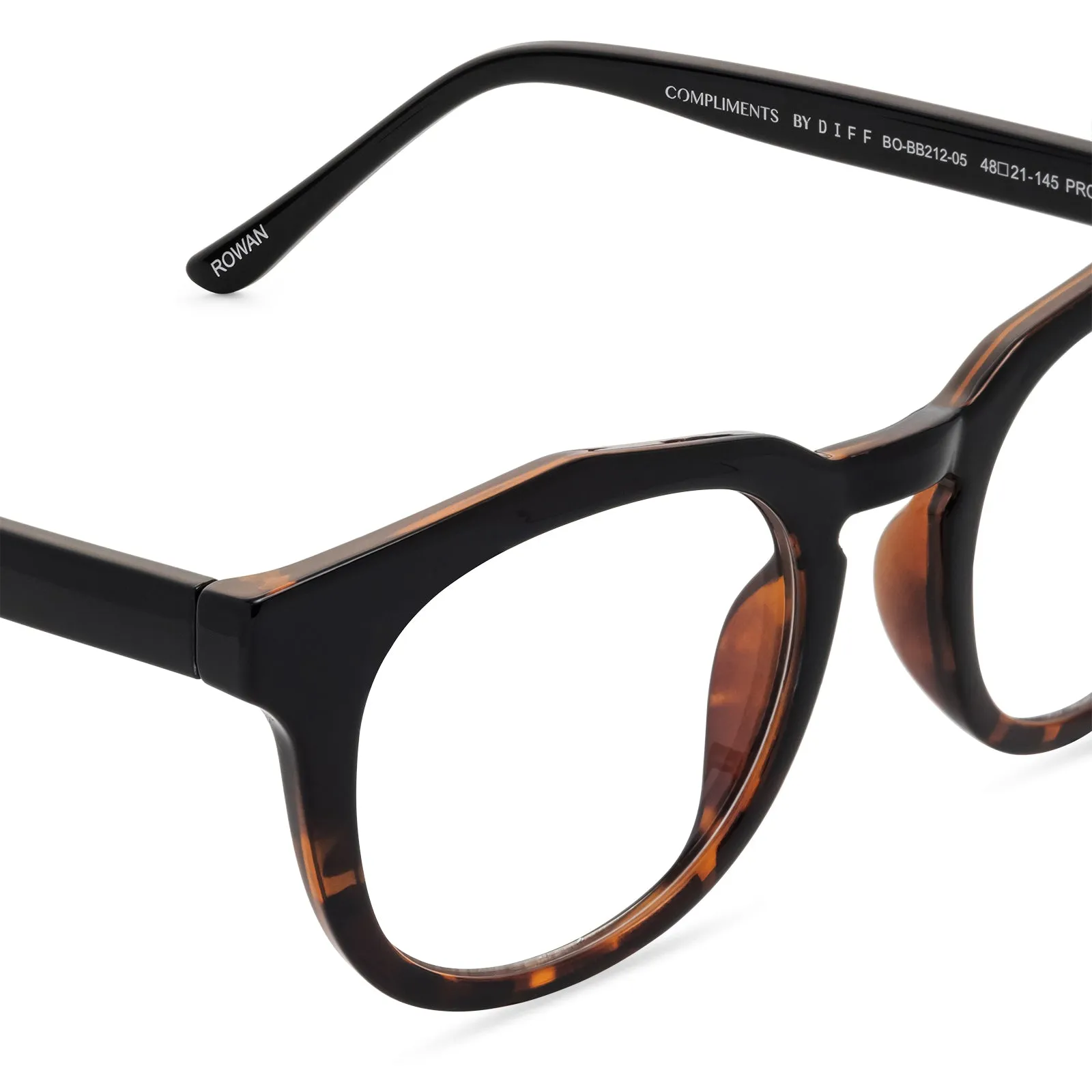ROWAN - BLACK TORTOISE + BLUE LIGHT READERS sold by Diff Eyewear product image thumbnail 5