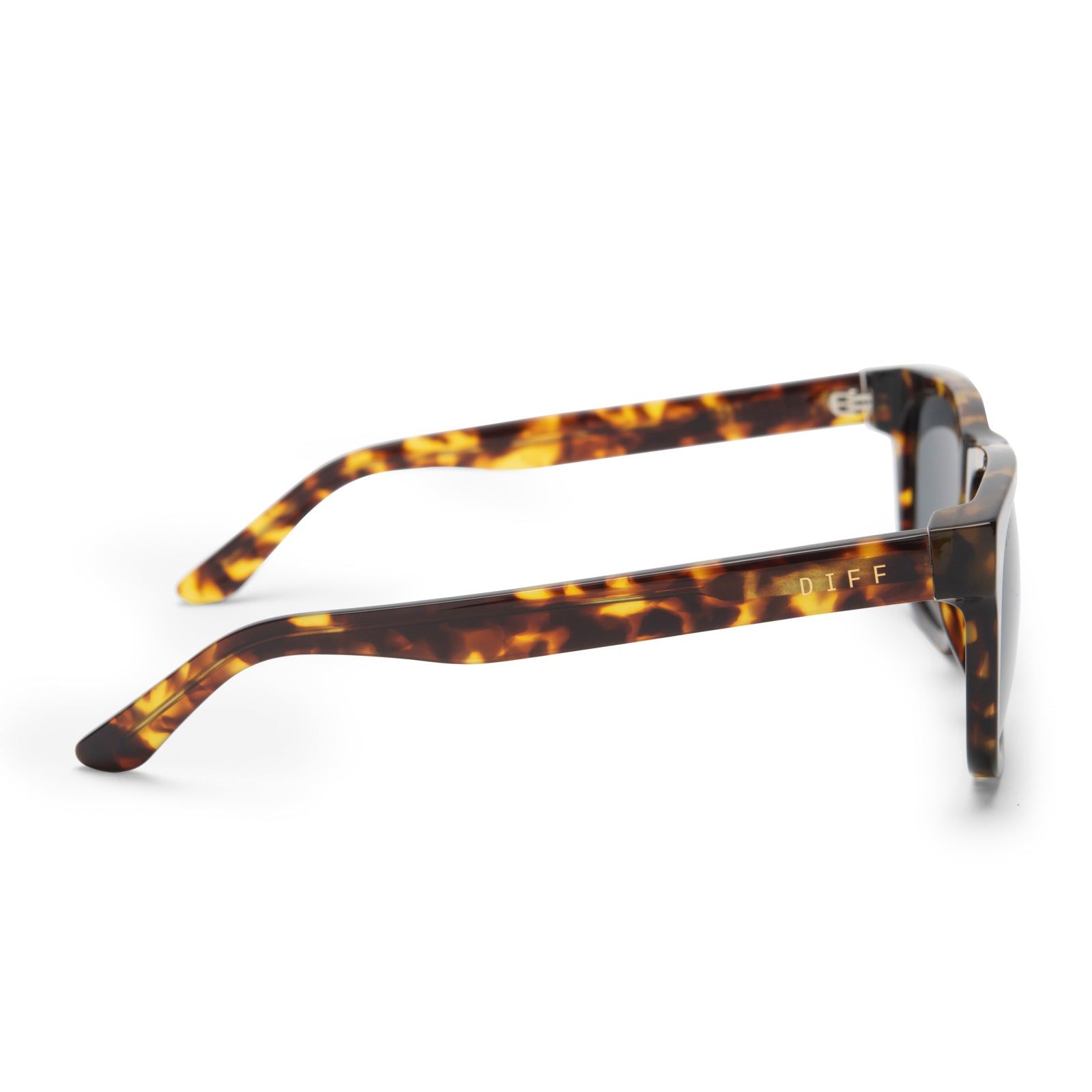 RILEY - AMBER TORTOISE + GREY POLARIZED SUNGLASSES sold by Diff Eyewear product image thumbnail 4