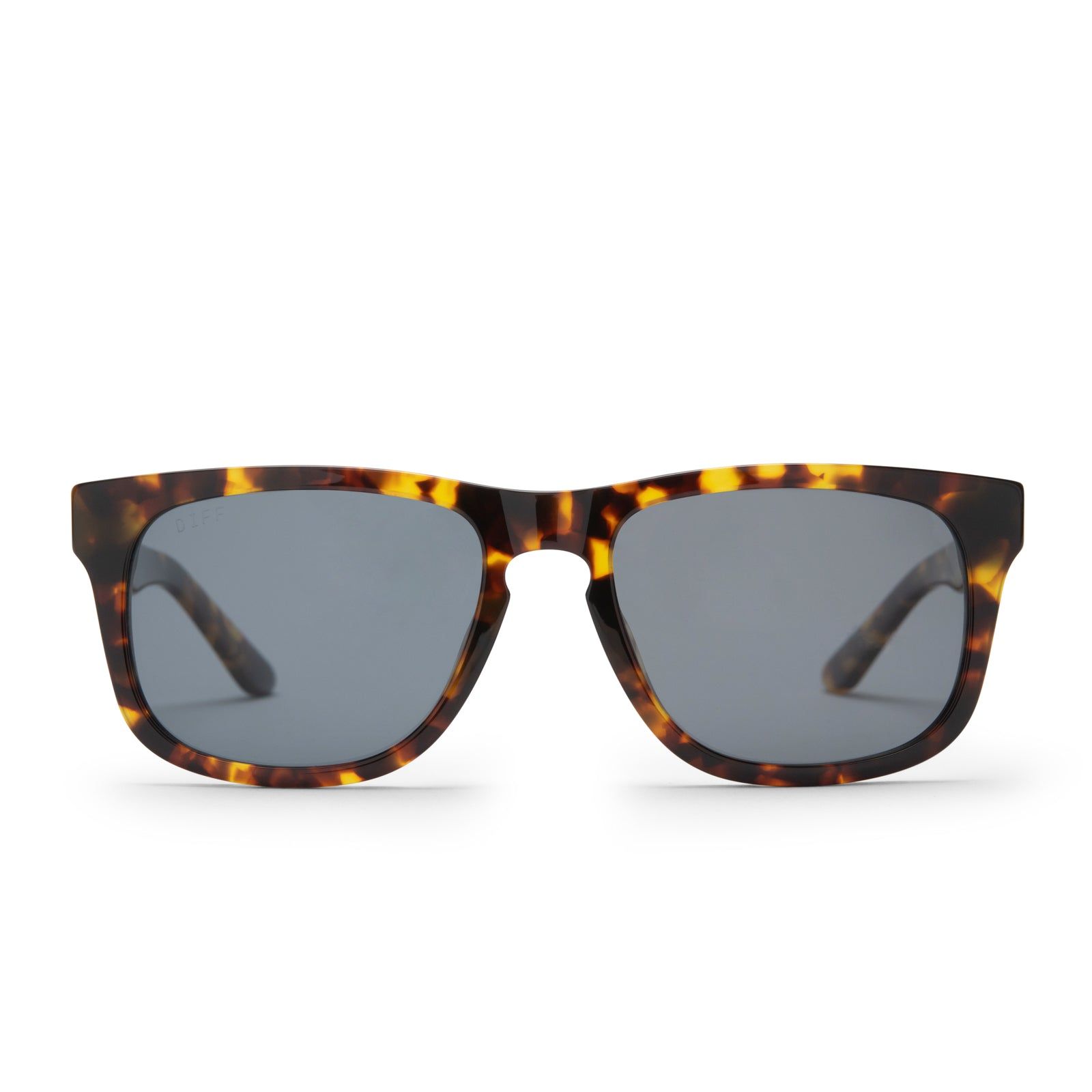 RILEY - AMBER TORTOISE + GREY POLARIZED SUNGLASSES sold by Diff Eyewear