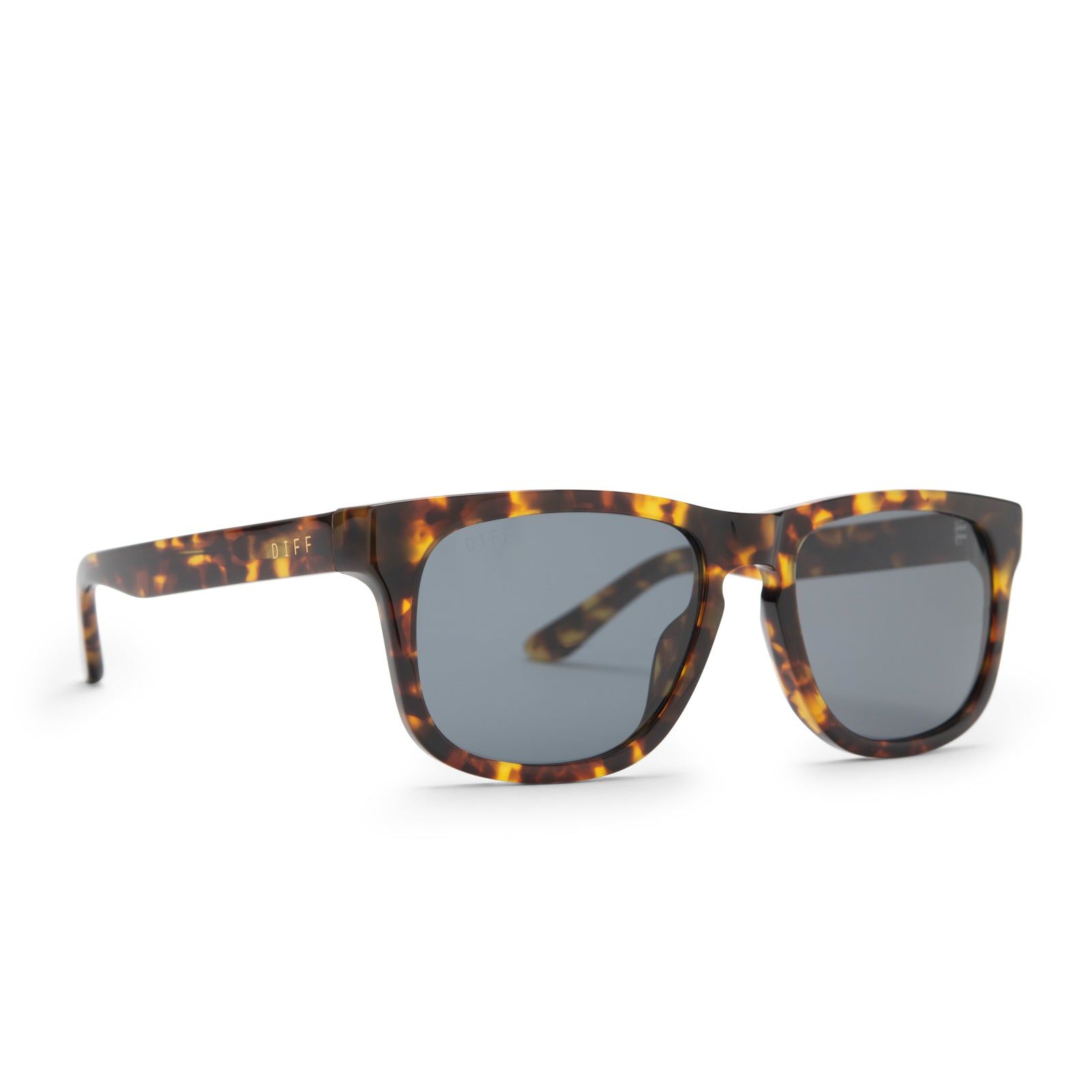 RILEY - AMBER TORTOISE + GREY POLARIZED SUNGLASSES sold by Diff Eyewear product image thumbnail 2
