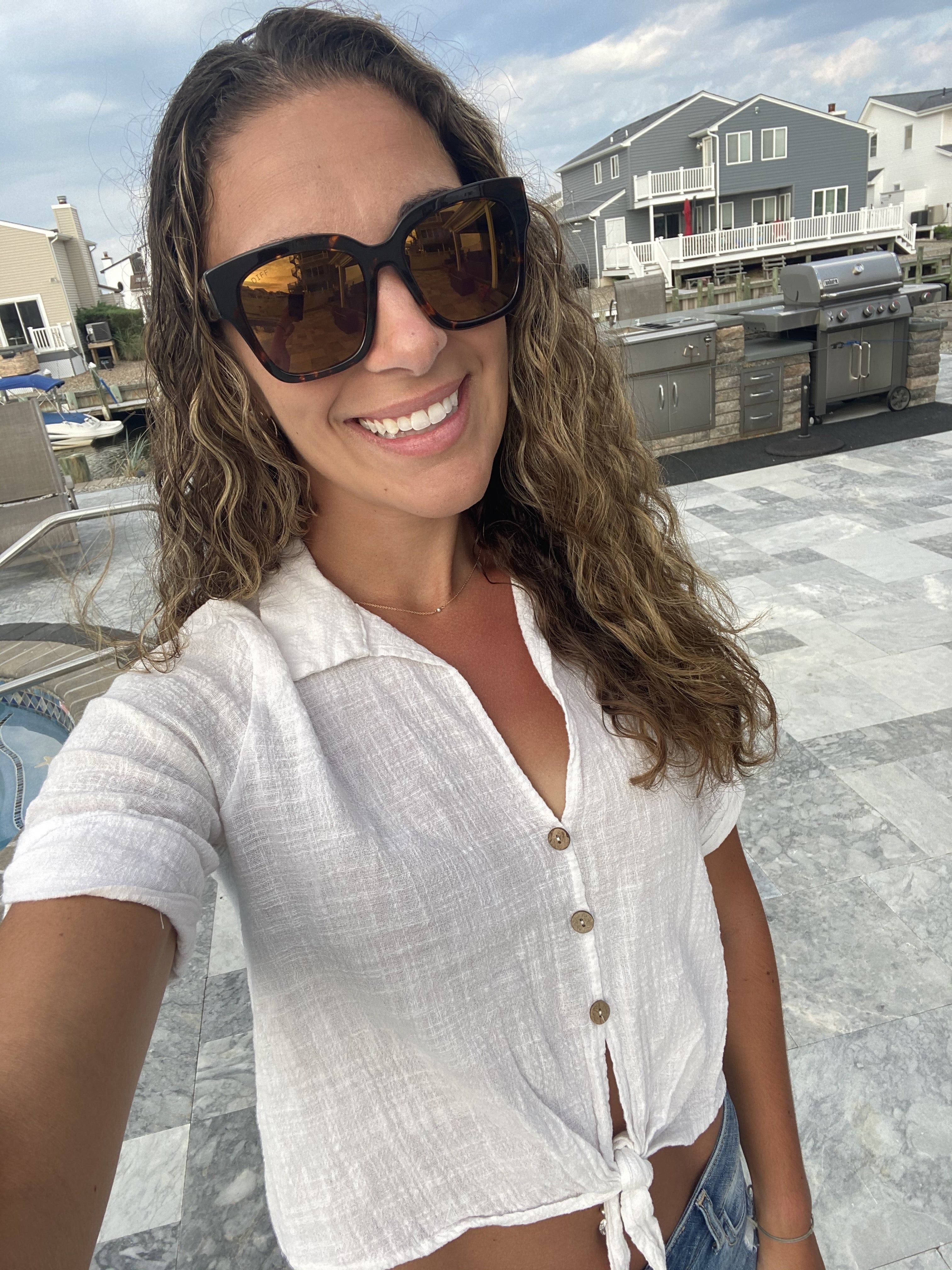 BELLA II - DARK TORTOISE + GOLD MIRROR + POLARIZED SUNGLASSES sold by Diff Eyewear product image thumbnail 11