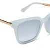 BELLA - BLUE DUST + BLUE GRADIENT FLASH SUNGLASSES sold by Diff Eyewear