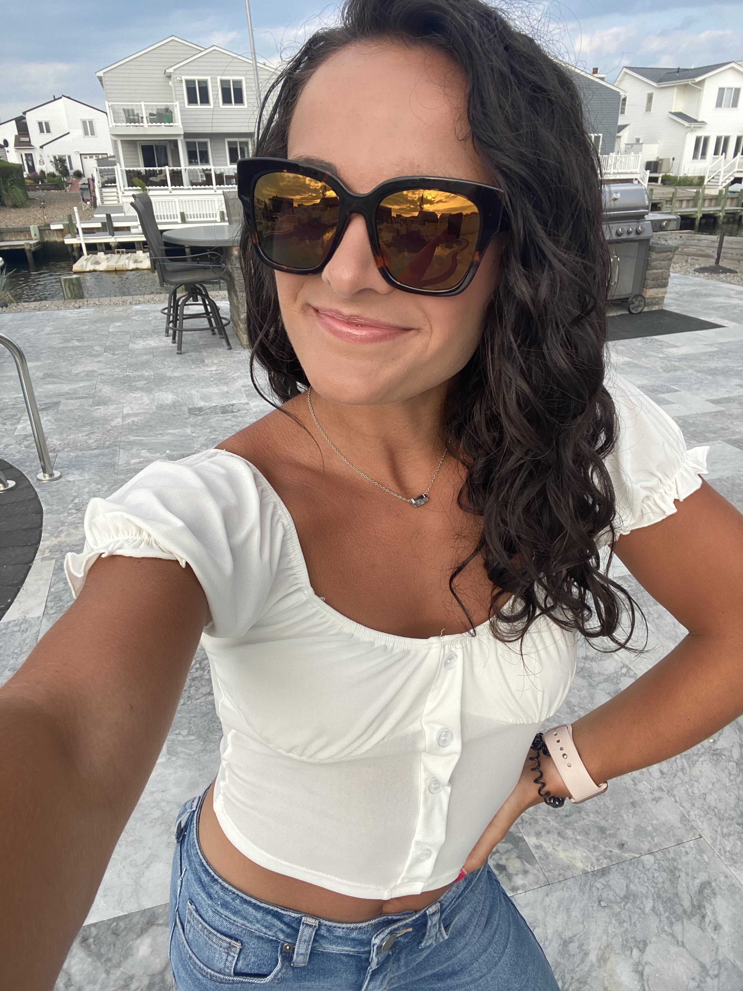 BELLA II - DARK TORTOISE + GOLD MIRROR + POLARIZED SUNGLASSES sold by Diff Eyewear product image thumbnail 12