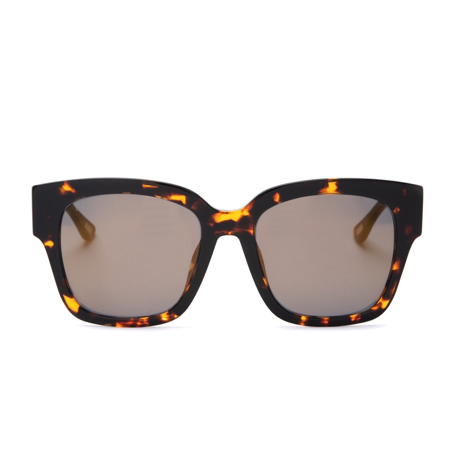 BELLA II - DARK TORTOISE + GOLD MIRROR + POLARIZED SUNGLASSES sold by Diff Eyewear