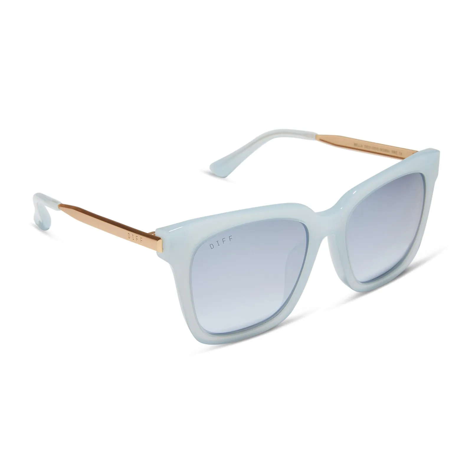 BELLA - BLUE DUST + BLUE GRADIENT FLASH SUNGLASSES sold by Diff Eyewear product image thumbnail 3