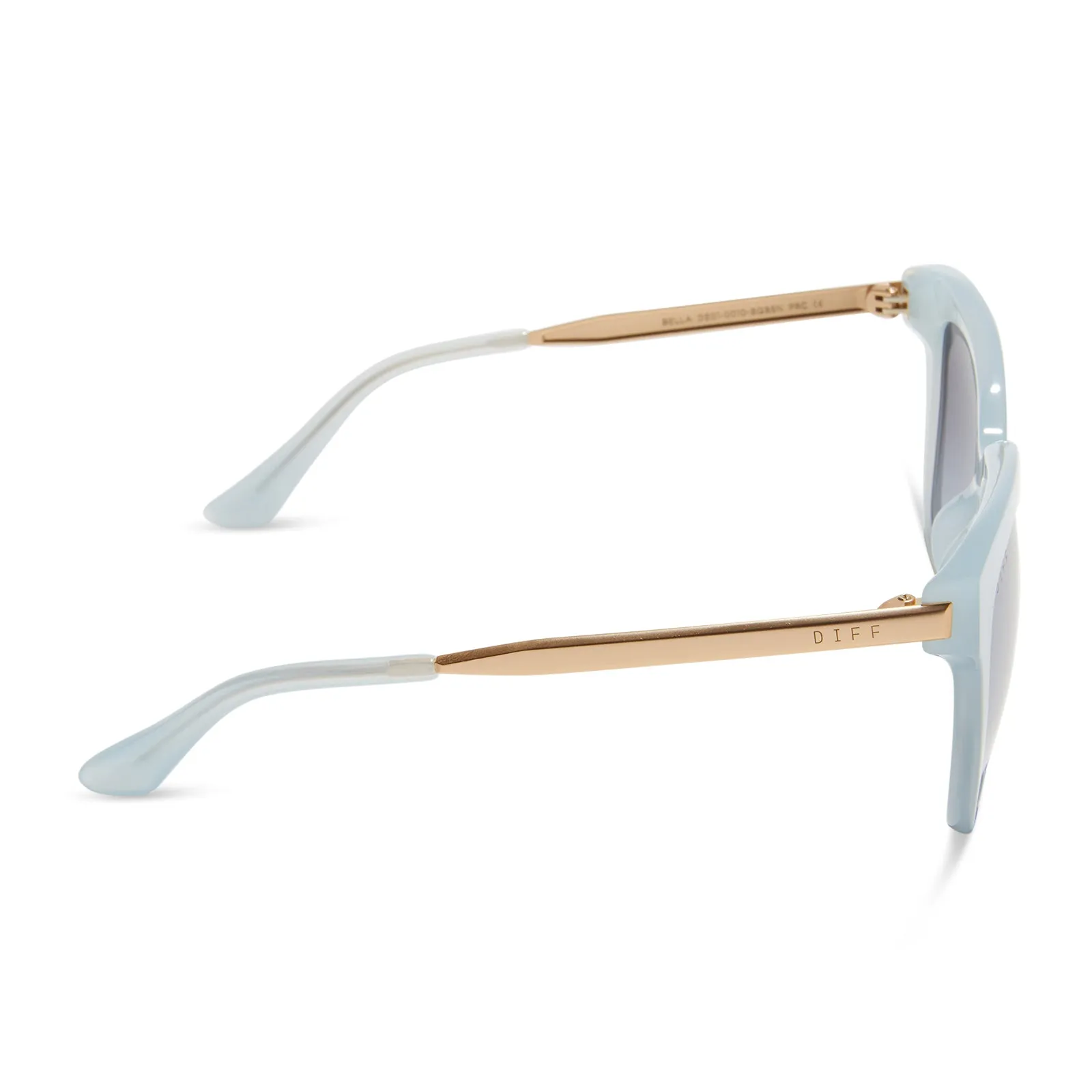 BELLA - BLUE DUST + BLUE GRADIENT FLASH SUNGLASSES sold by Diff Eyewear product image thumbnail 4