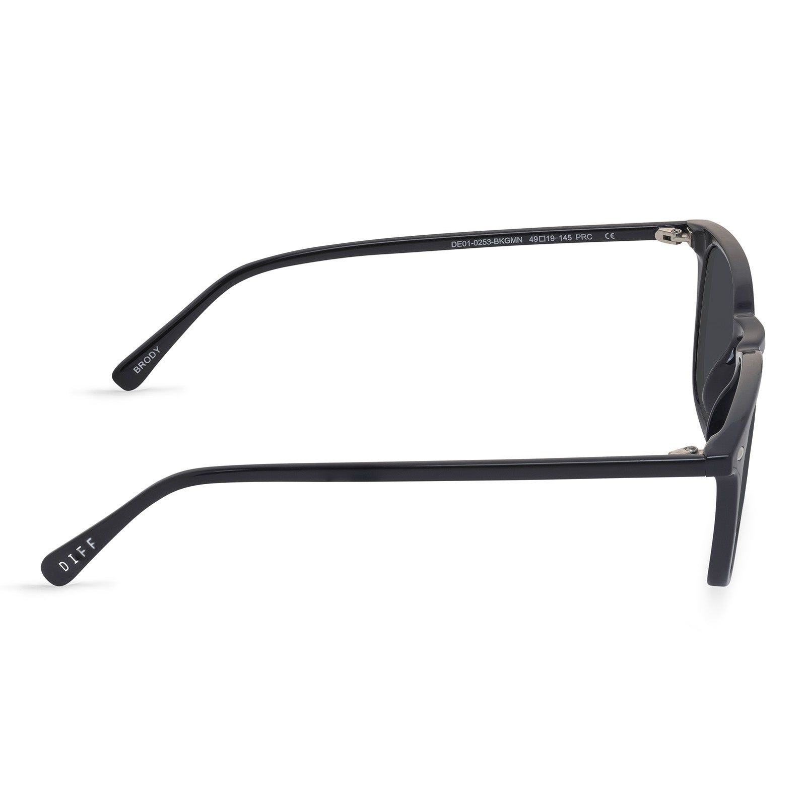 BRODY - BLACK + GREY SUNGLASSES sold by Diff Eyewear product image thumbnail 3