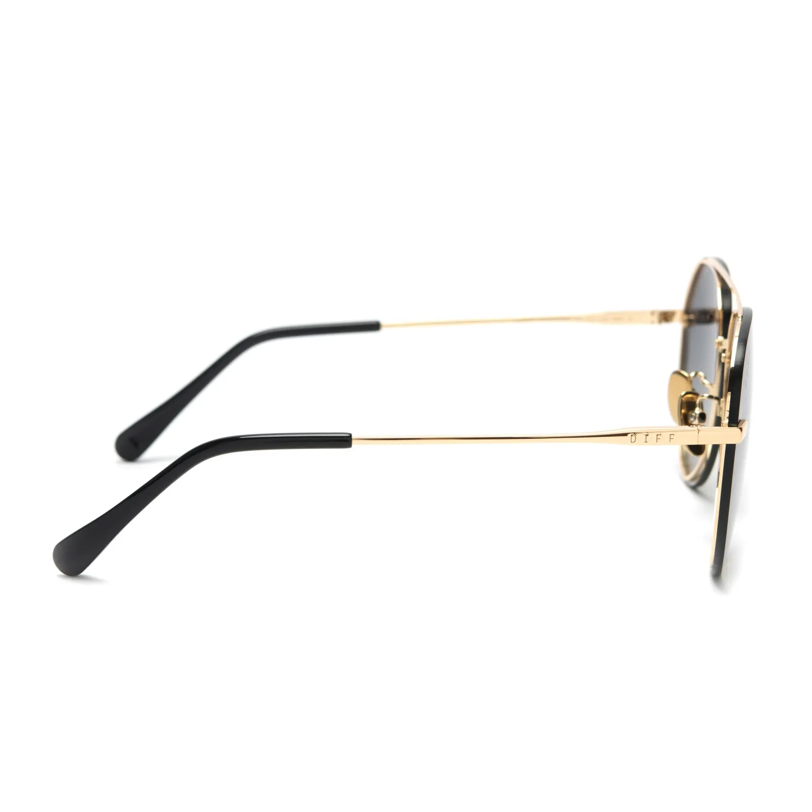 LENOX - GOLD + BLACK + GREY GRADIENT POLARIZED SUNGLASSES sold by Diff Eyewear product image thumbnail 3