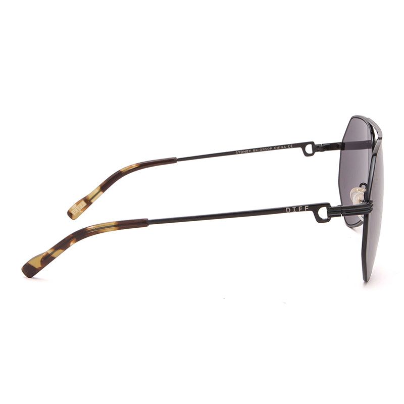 SYDNEY - BLACK + DARK SMOKE + POLARIZED SUNGLASSES sold by Diff Eyewear product image thumbnail 3