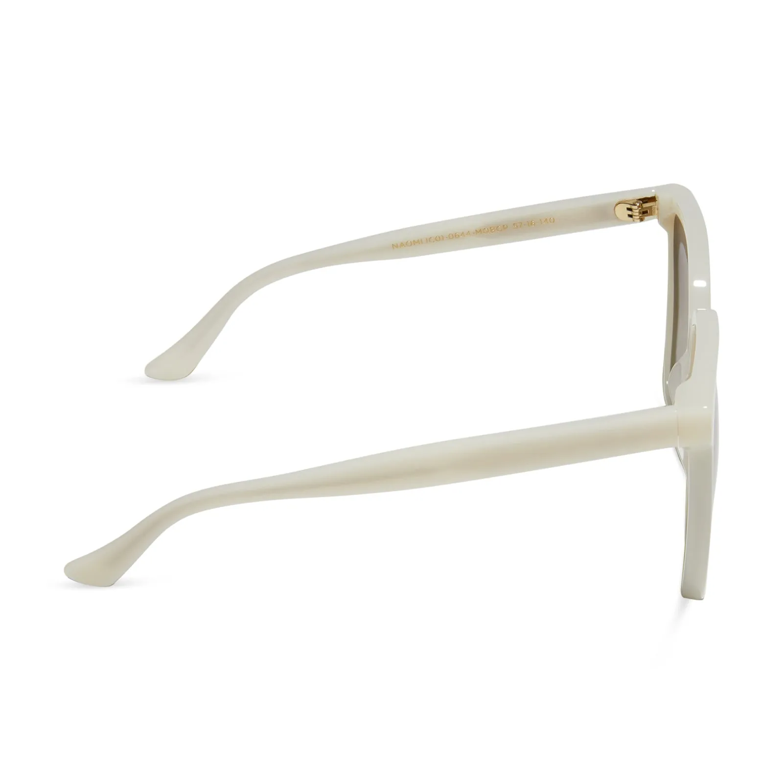 NAOMI - MERINGUE + BROWN GRADIENT + POLARIZED SUNGLASSES sold by Diff Eyewear product image thumbnail 3