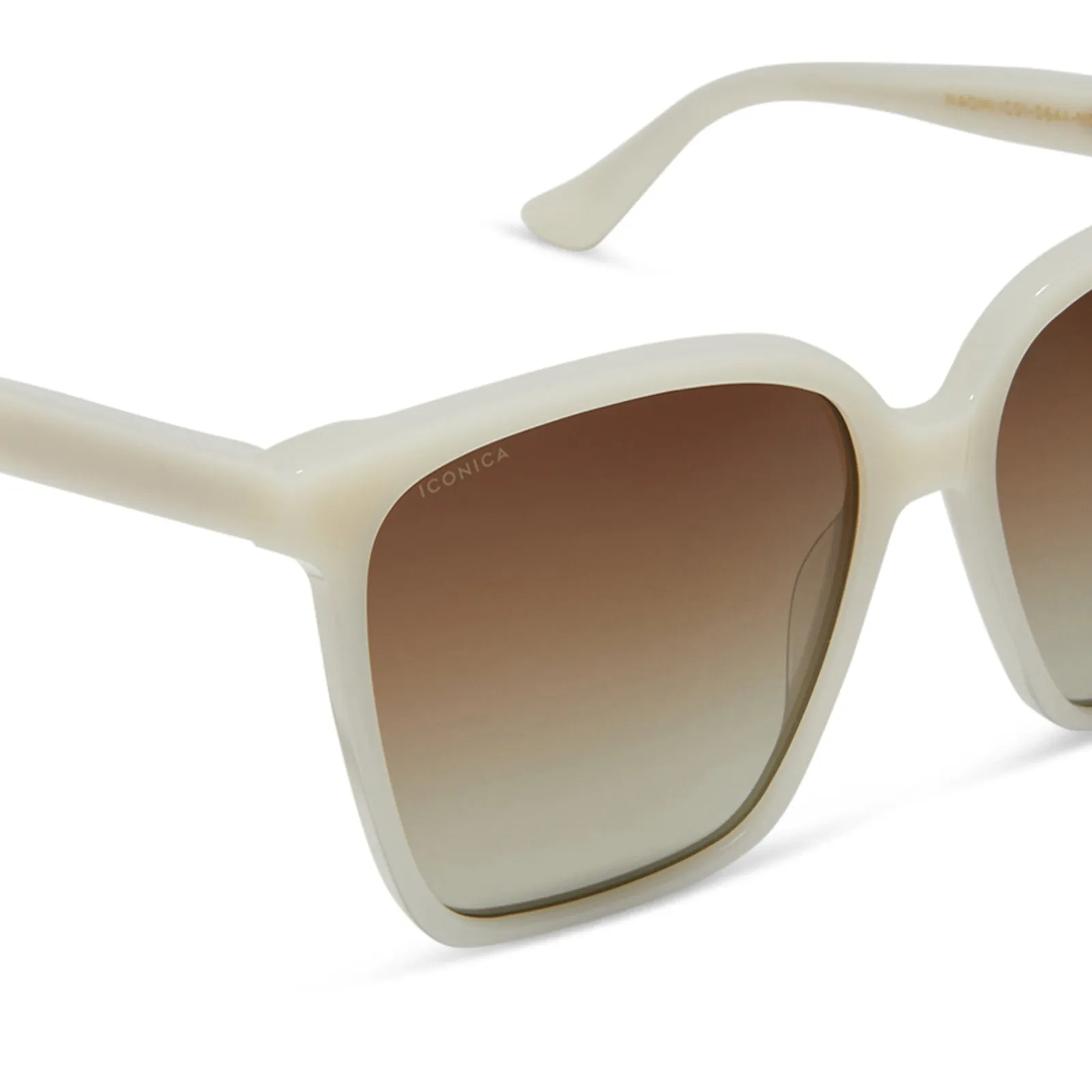 NAOMI - MERINGUE + BROWN GRADIENT + POLARIZED SUNGLASSES sold by Diff Eyewear product image thumbnail 4