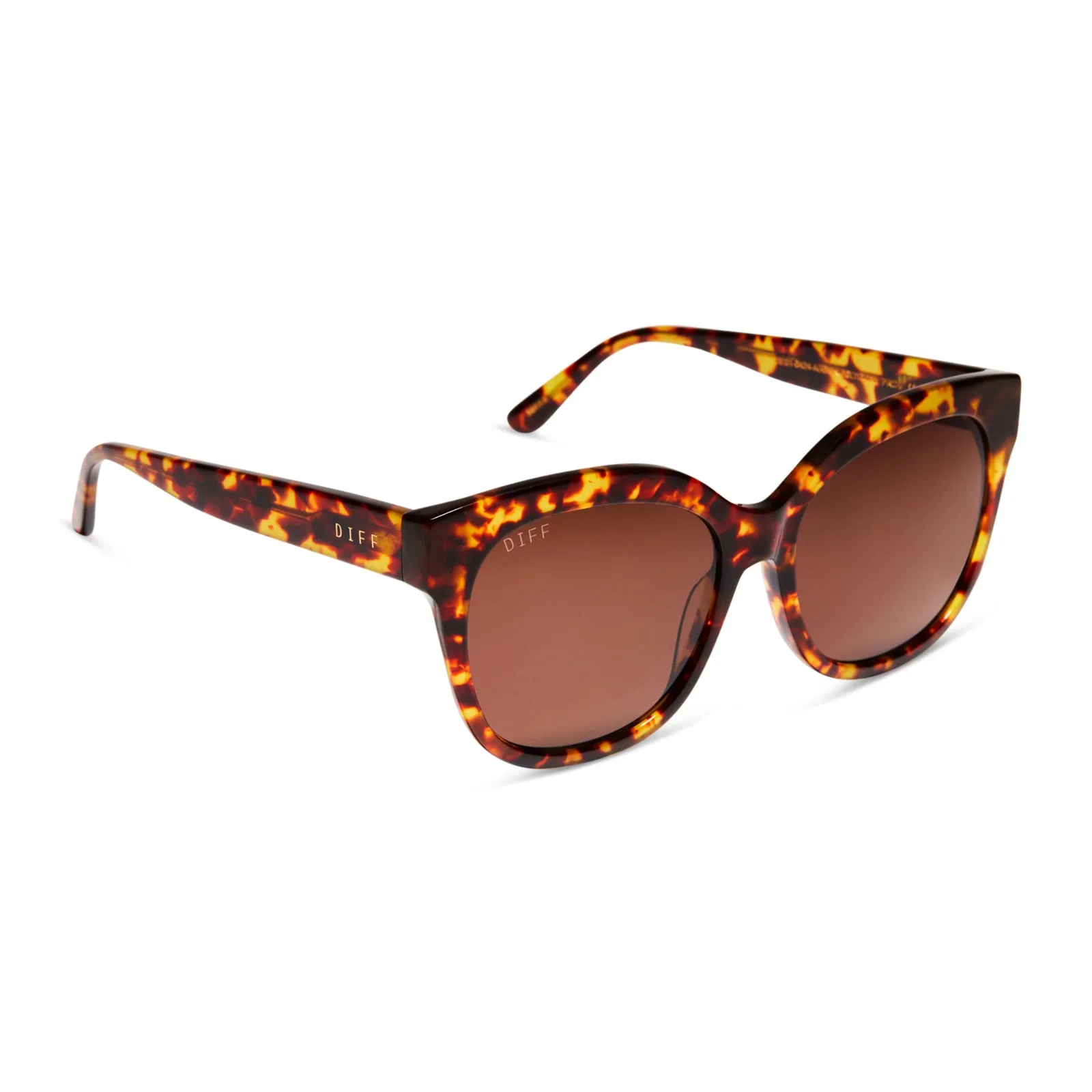 MAYA - AMBER TORTOISE + BROWN SUNGLASSES sold by Diff Eyewear product image thumbnail 2
