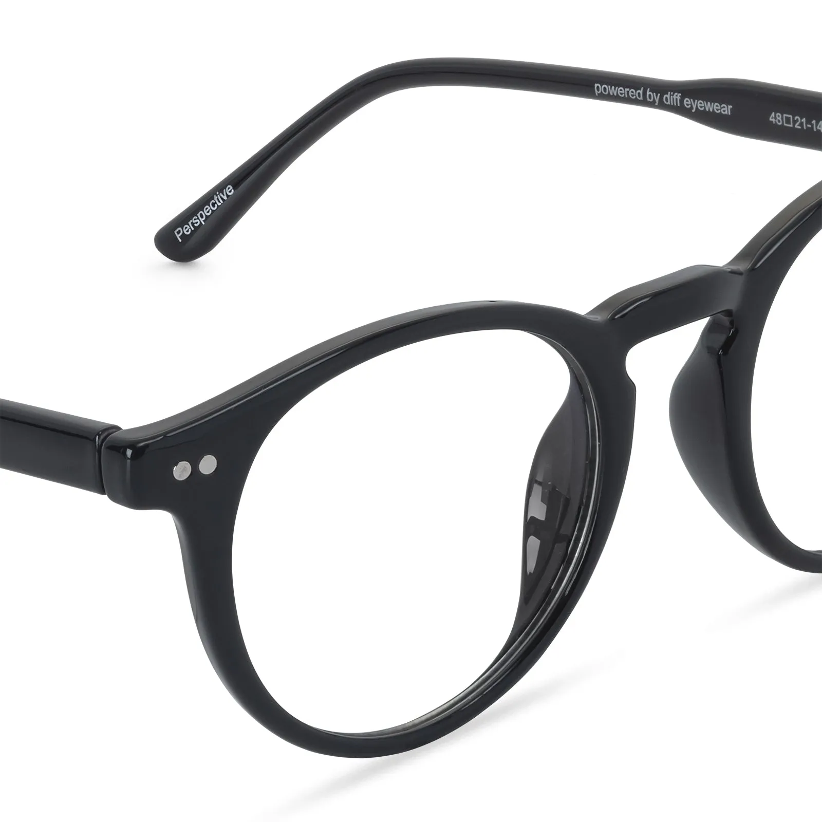 WOMEN'S HEALTH PERSPECTIVE - BLACK + CLEAR sold by Diff Eyewear product image thumbnail 3