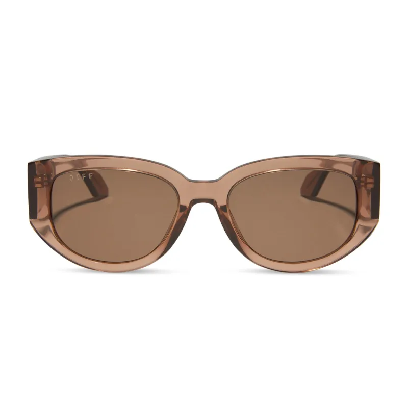 DREW - CAFÉ OLE + BROWN SUNGLASSES sold by Diff Eyewear