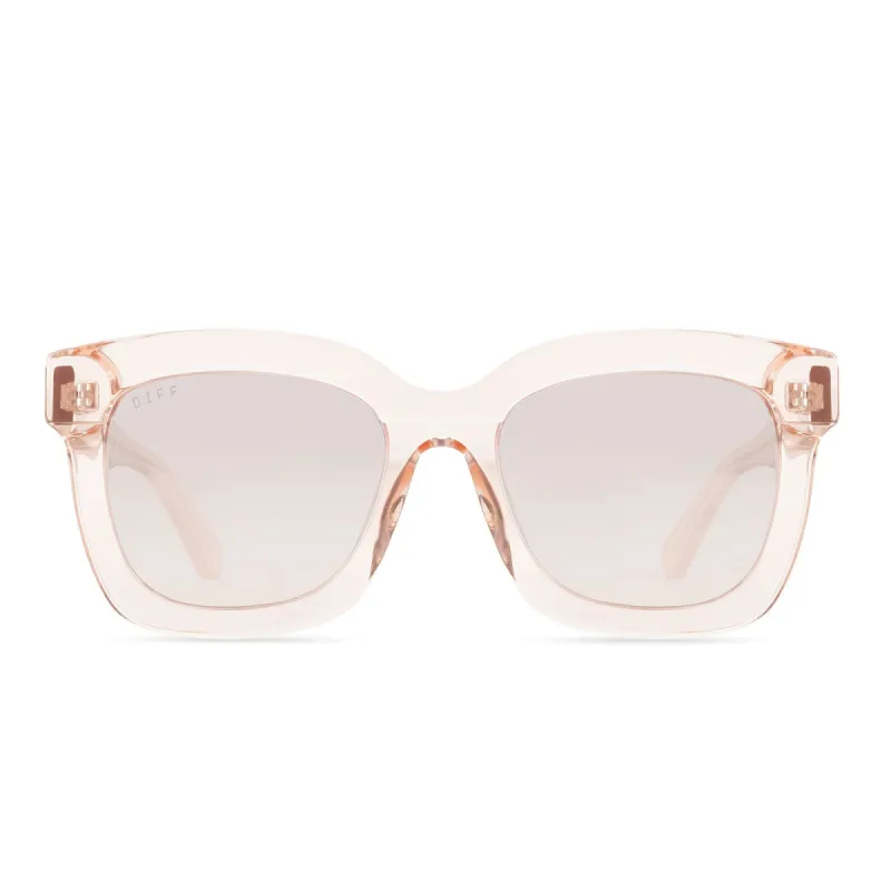 CARSON - SANDSTONE CRYSTAL + BEIGE MIRROR SUNGLASSES sold by Diff Eyewear